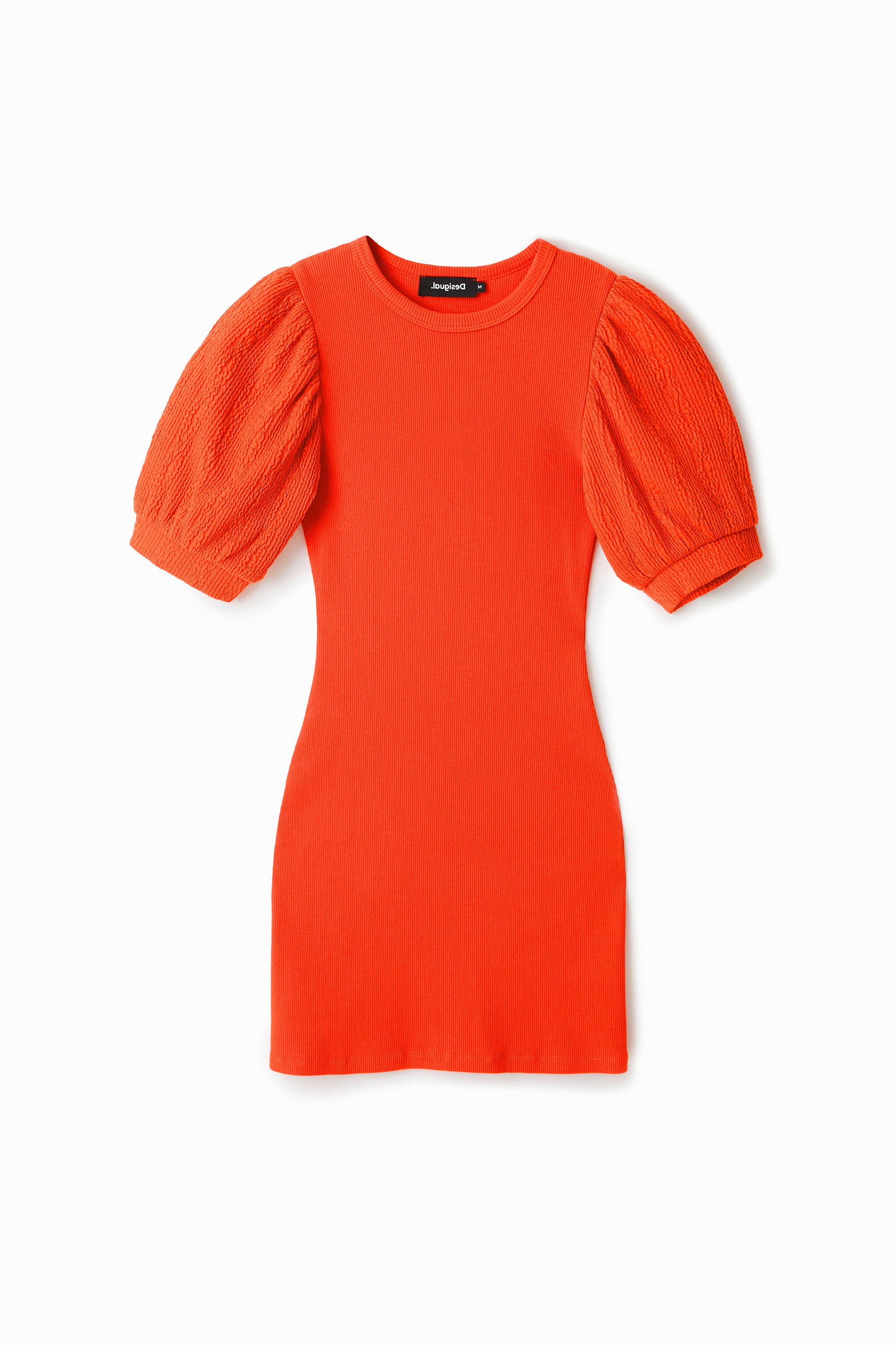 Desigual Korte slim fit koraal jurk