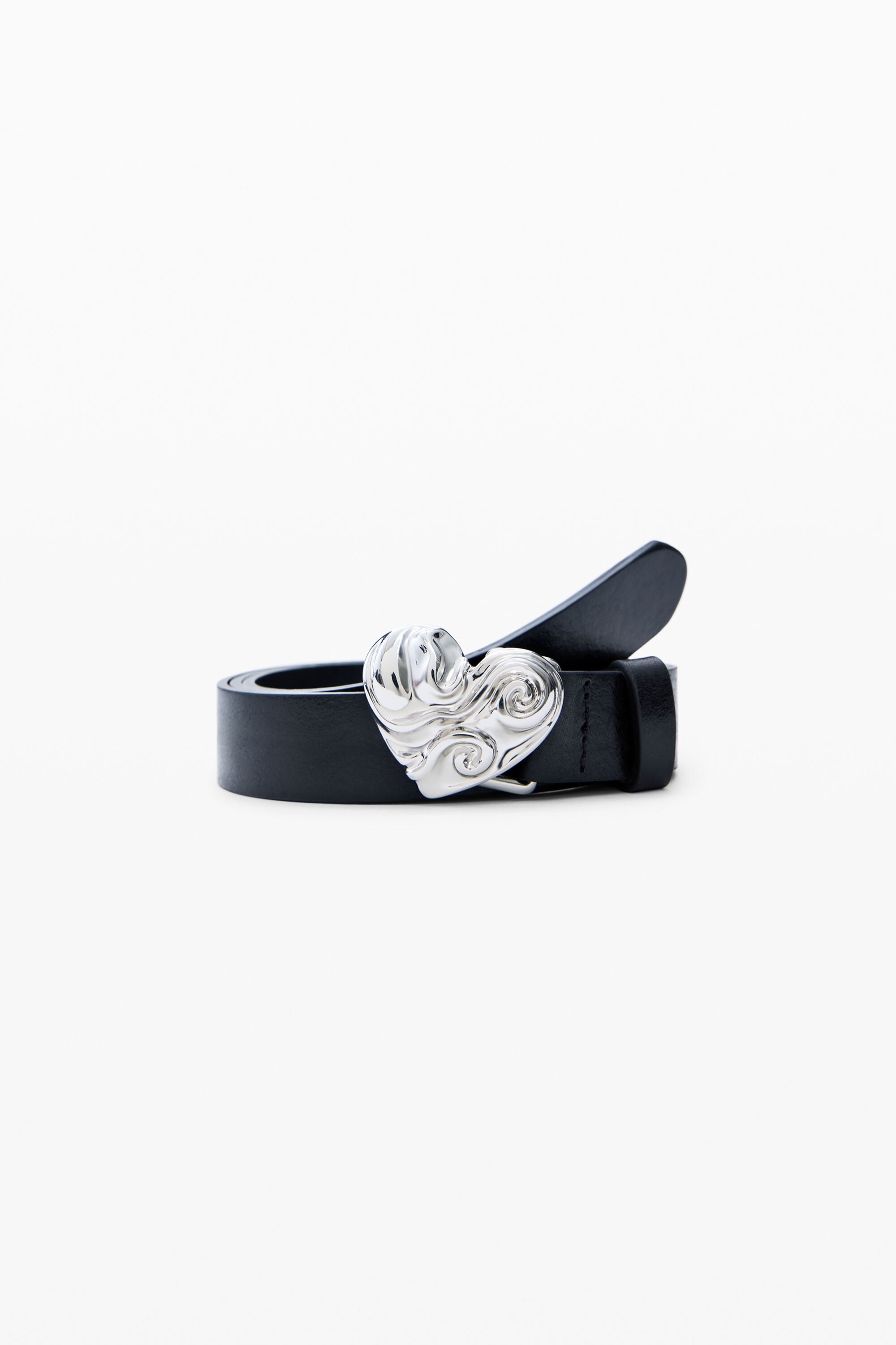 Desigual LEREN RIEM MET HART in zwart