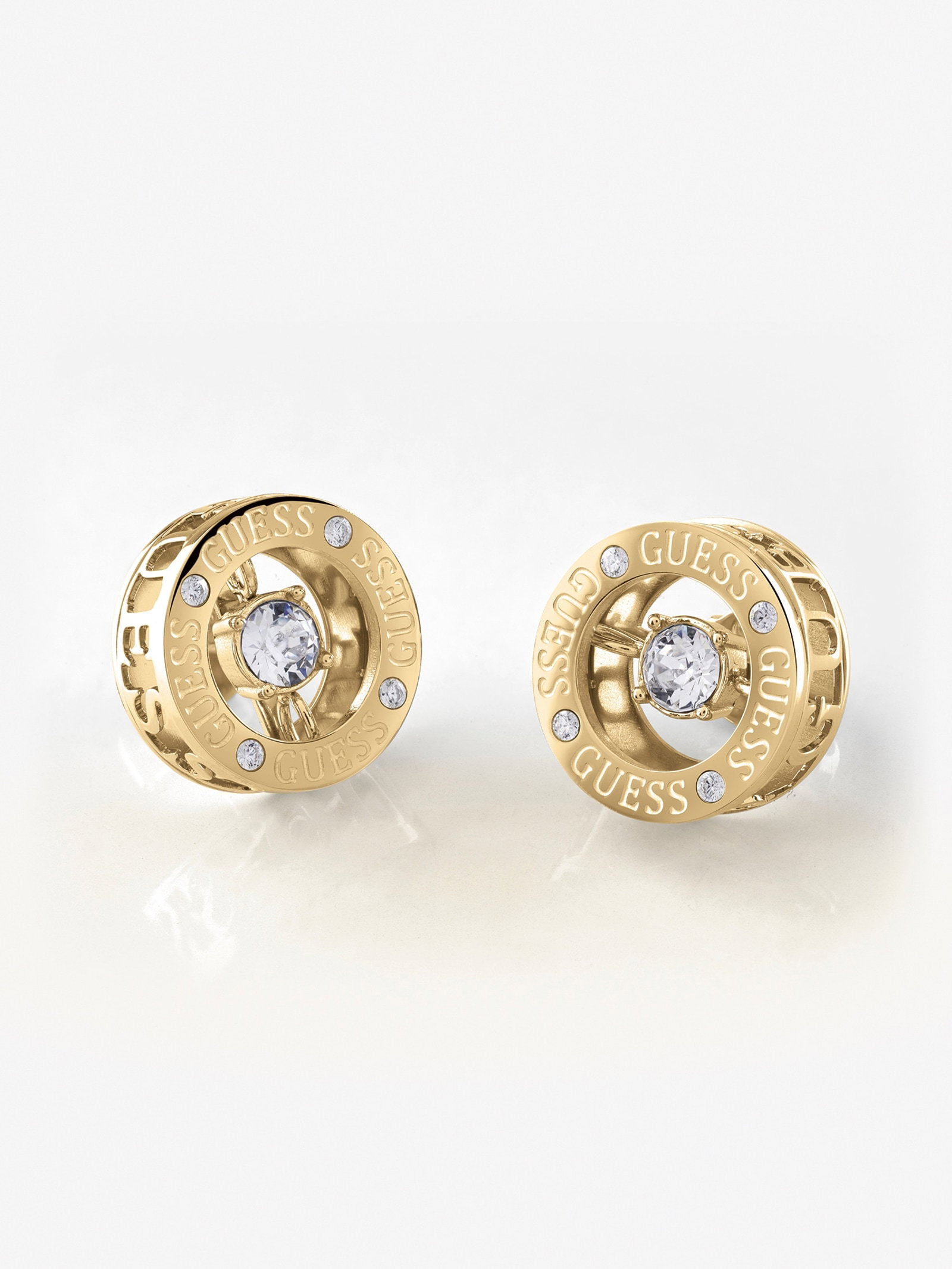Guess Solitaire Oorbellen in goud