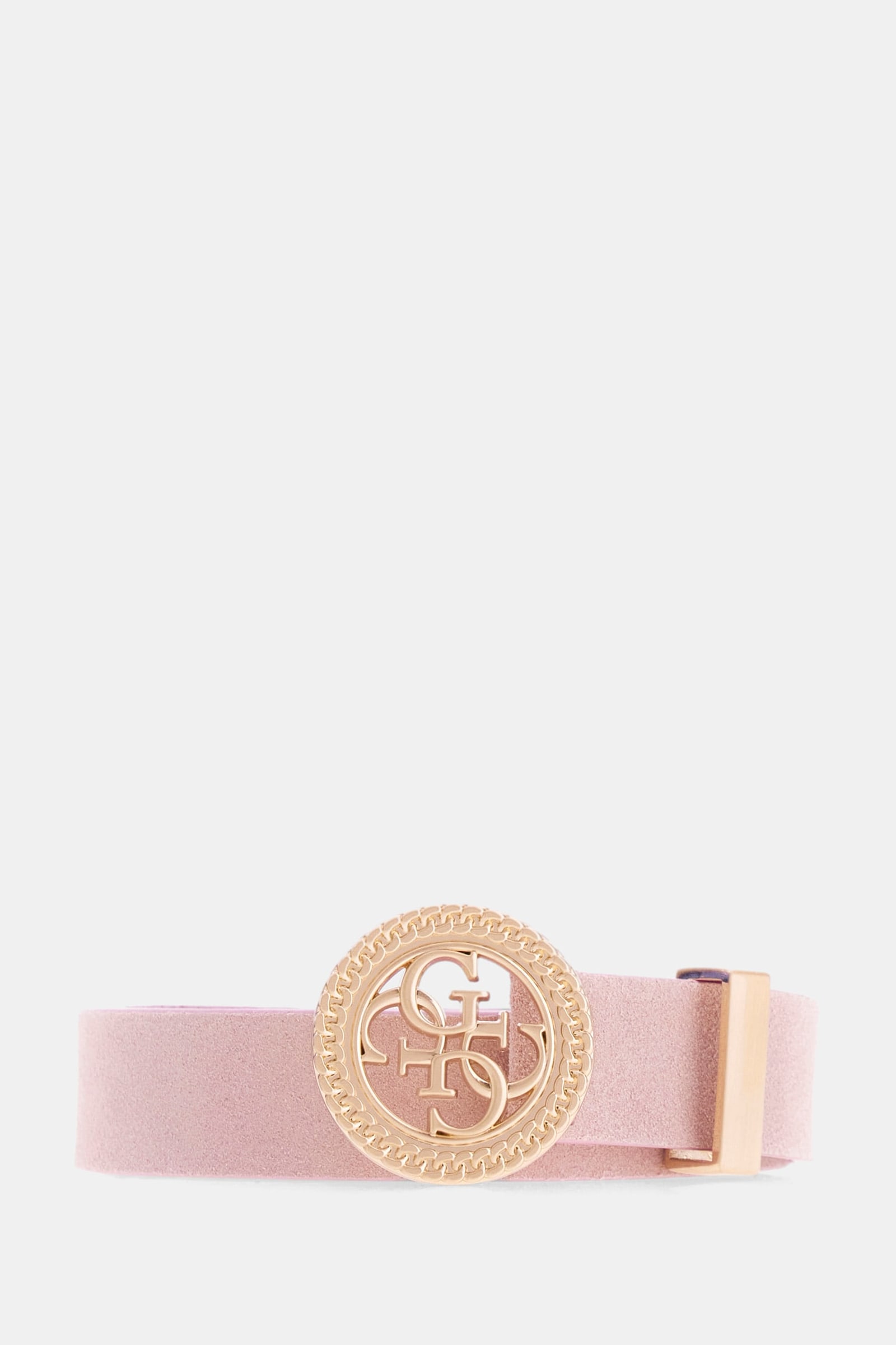 Guess 4G Riem Van Echt Leer in roze