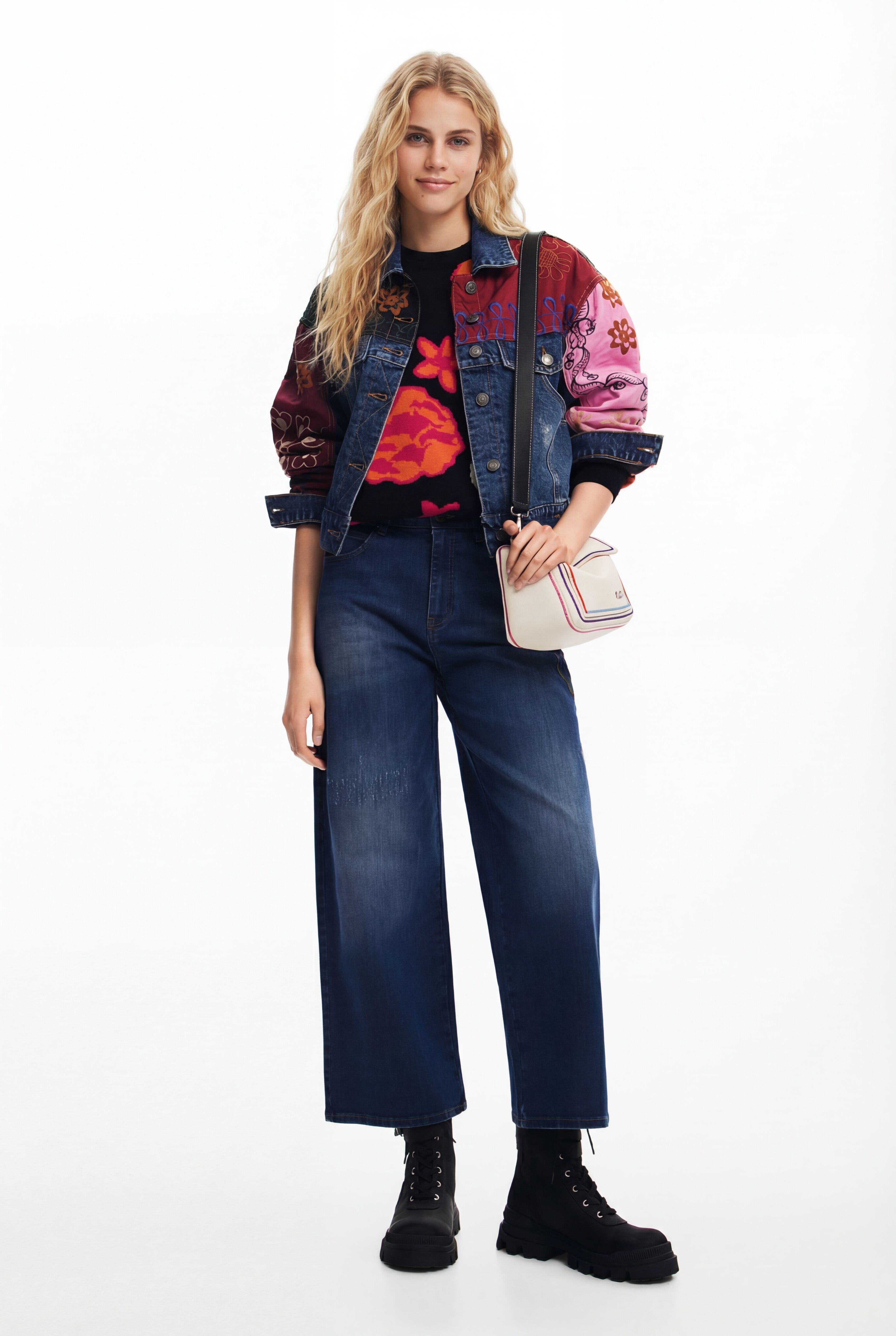 Desigual Patchwork spijkerjack voor dames