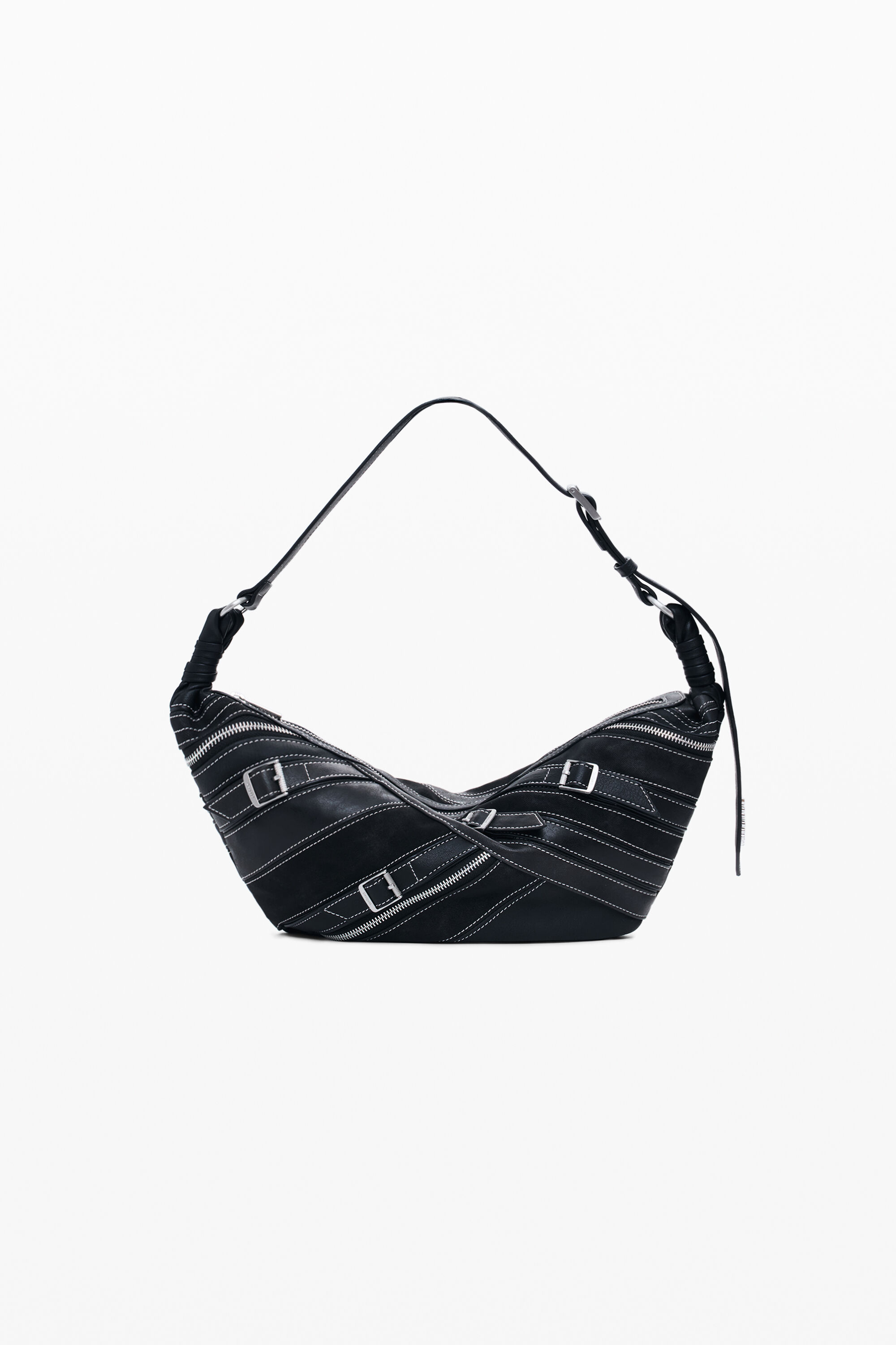 Desigual Kleine tas met leerlook en gespen
