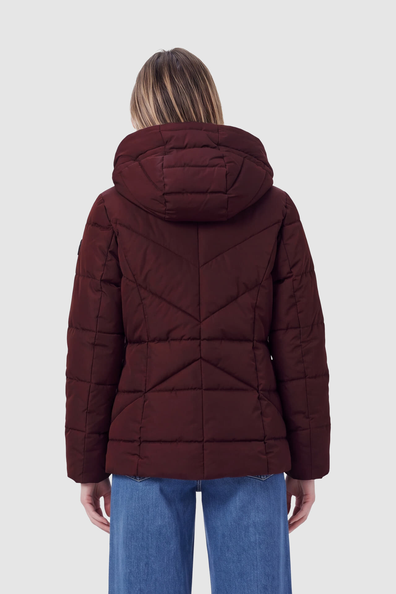 District Jas Biscuit Bordeaux Rood dames