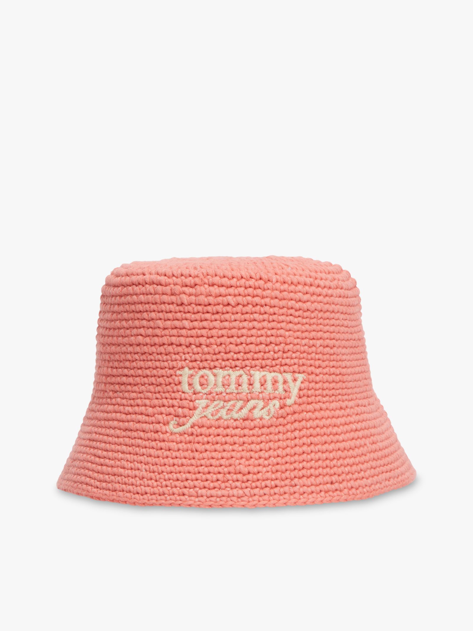 Tommy Jeans Gehaakte vissershoed met geborduurd logo