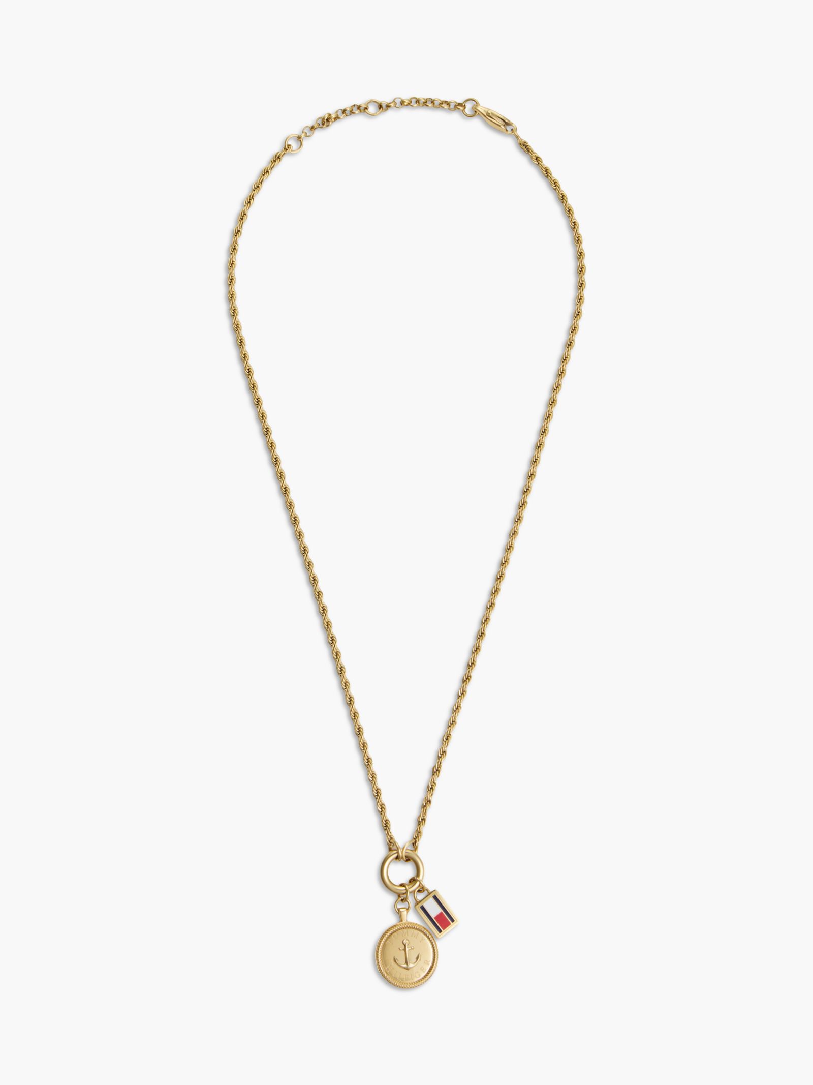 Tommy Hilfiger Vergulde ketting met maritieme bedel