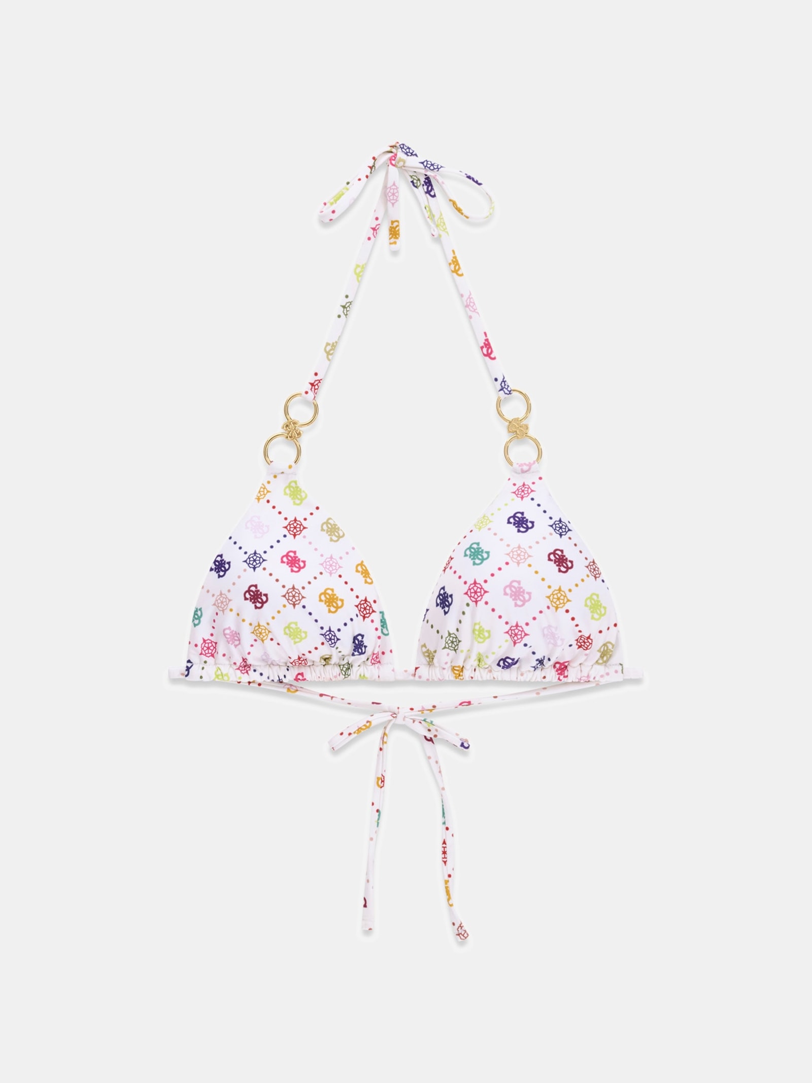 Guess Bedrukt Driehoek Bikini Topje in multicolor