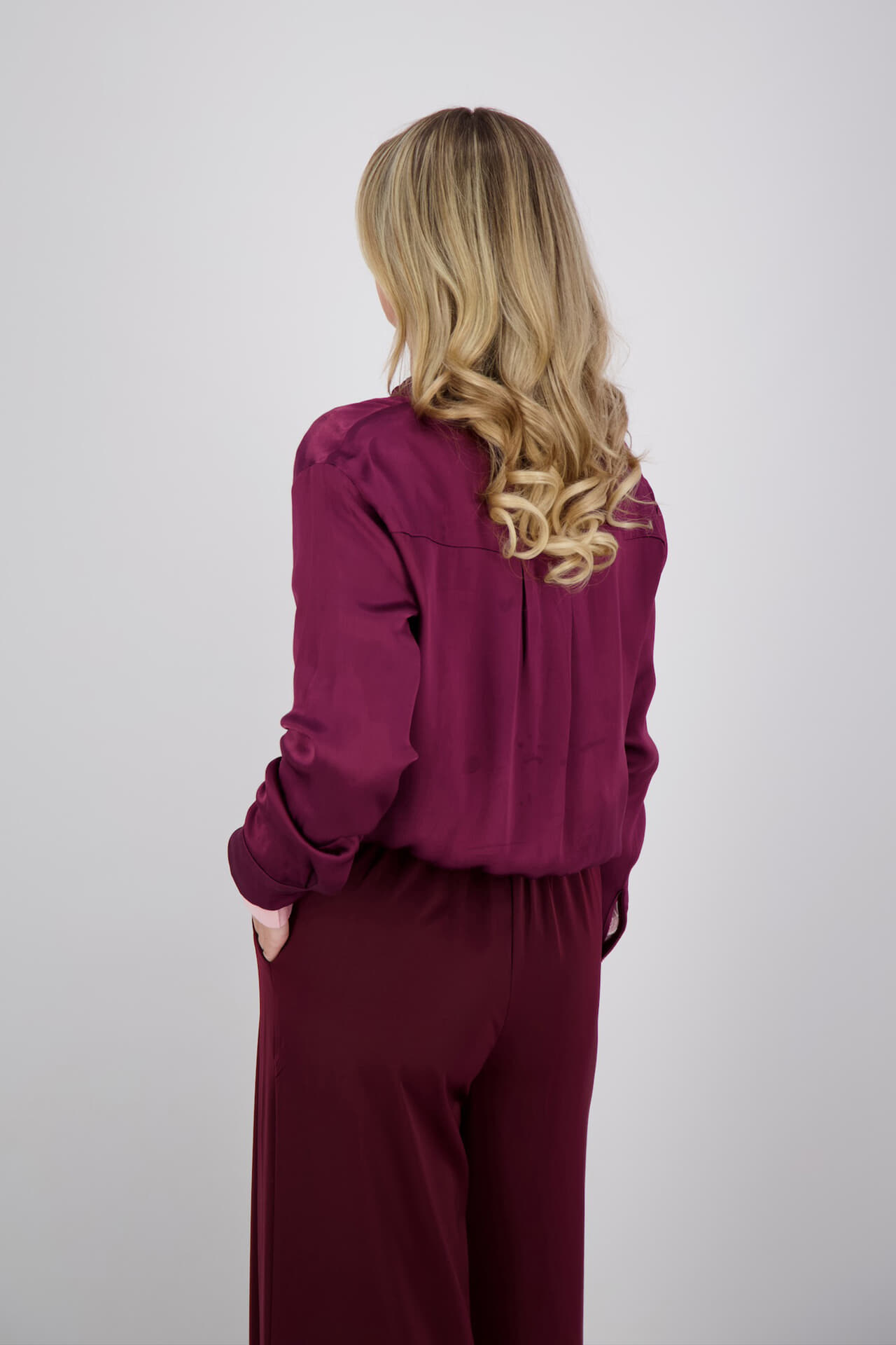 Vive La Femme Blouse Doortje Bordeaux Rood dames