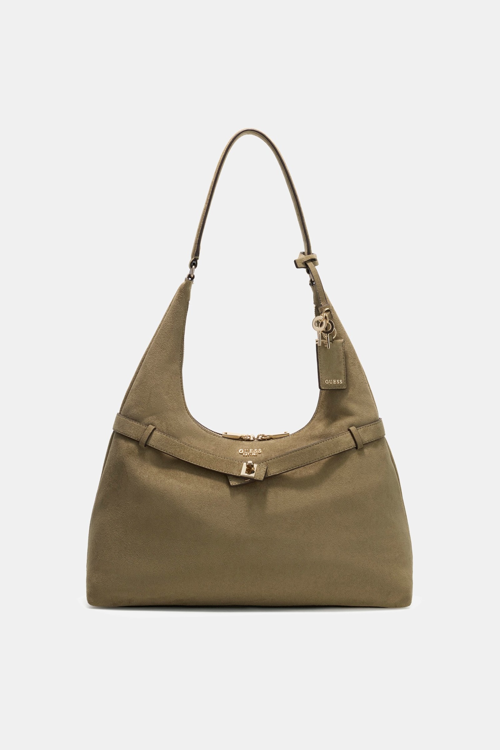 Guess Ella Hobo Tas in groen