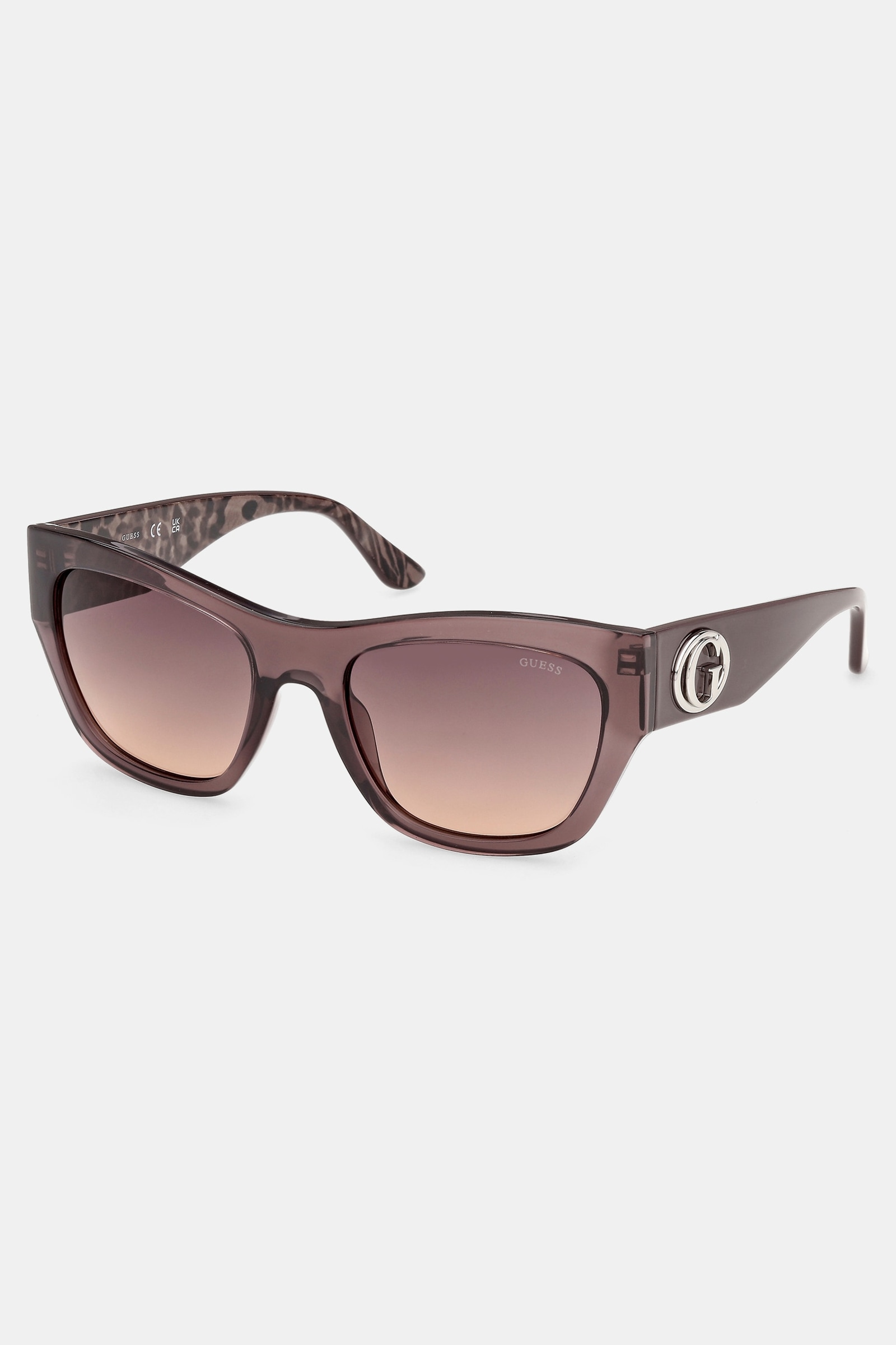 Guess Vierkante Zonnebril for women in bruin