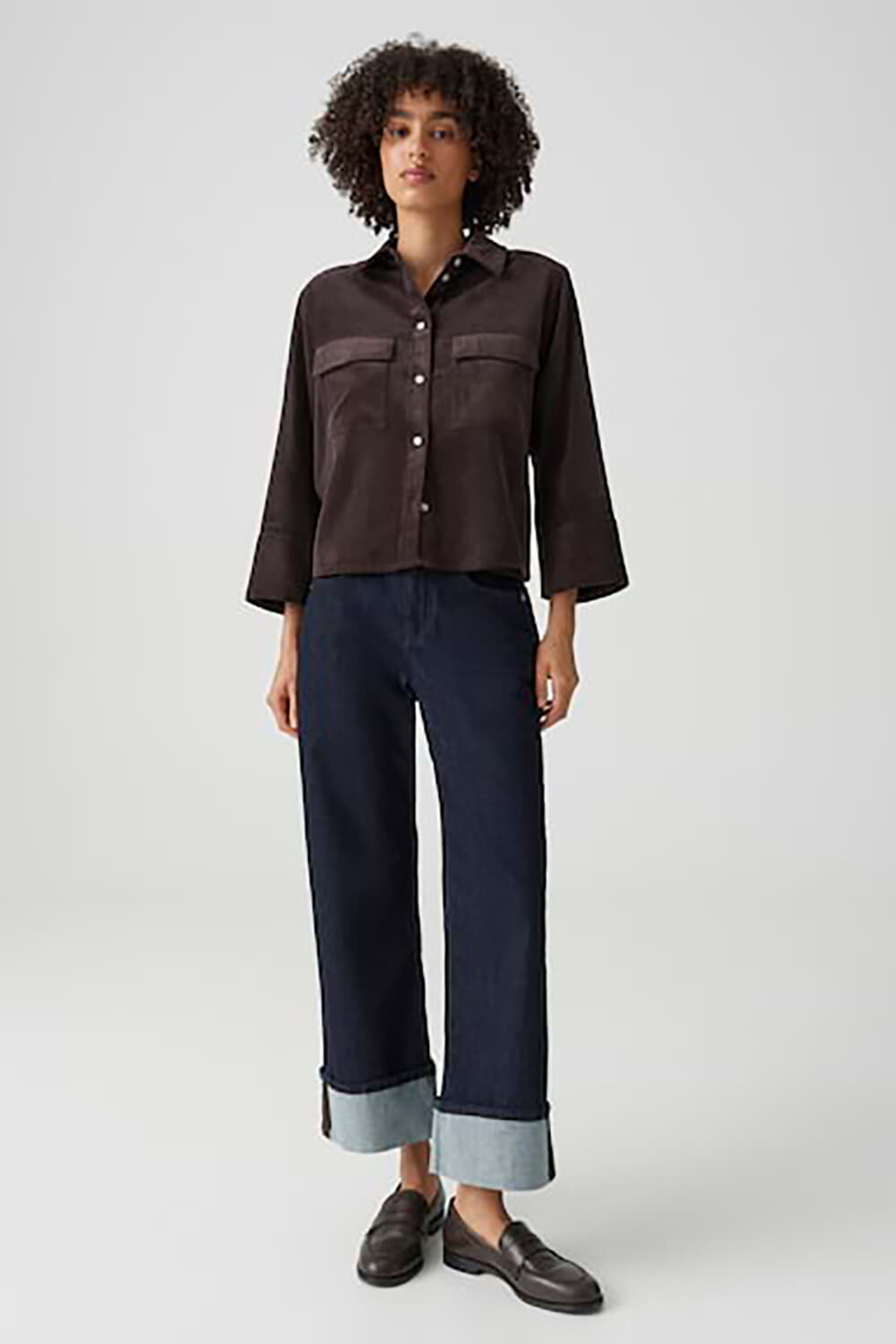 Opus Blouse Ferrell Bruin dames