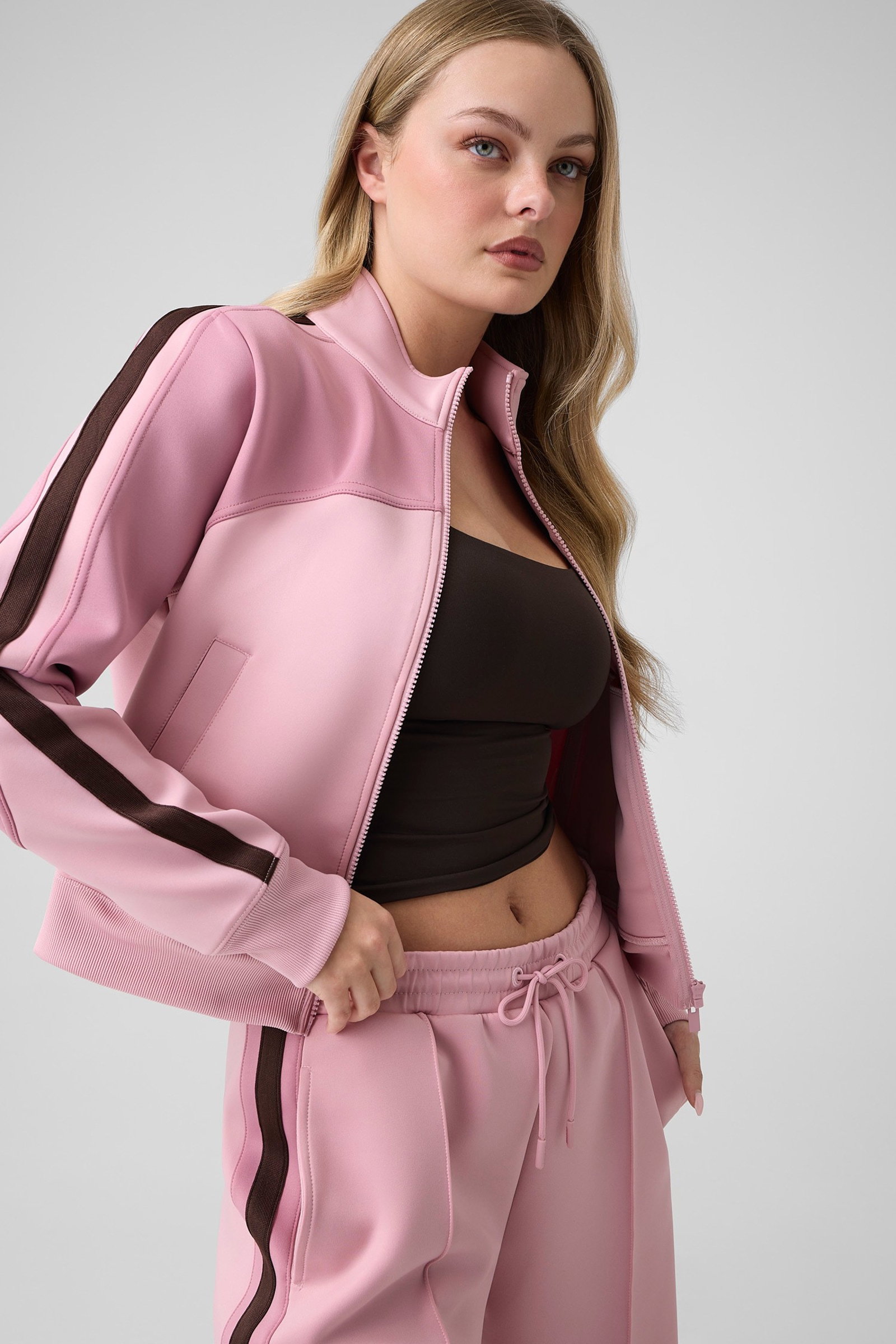 Guess Sweatshirt Met Zijband in roze