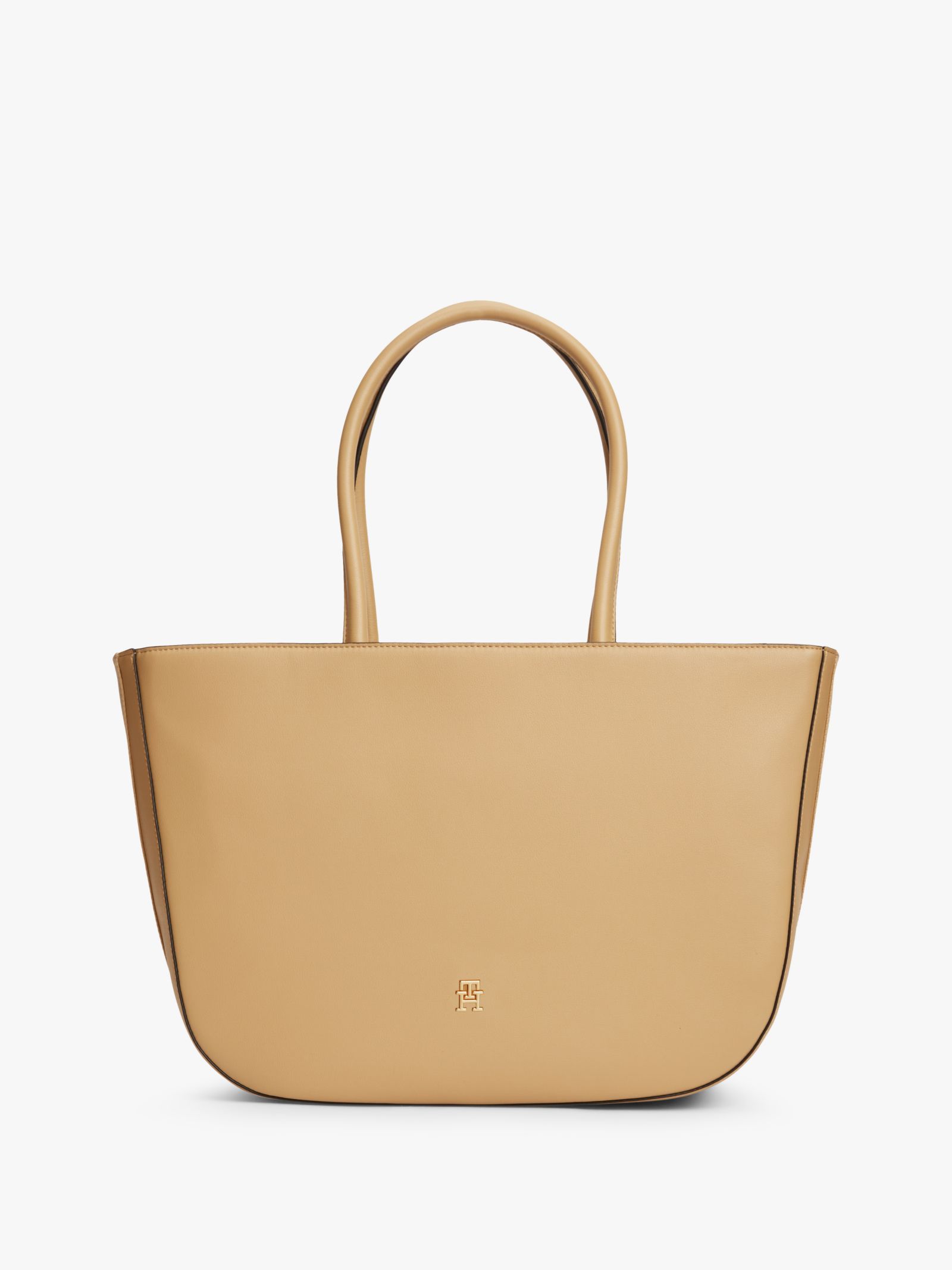 Tommy Hilfiger Hilfiger Icon Shopper met logotape in beige