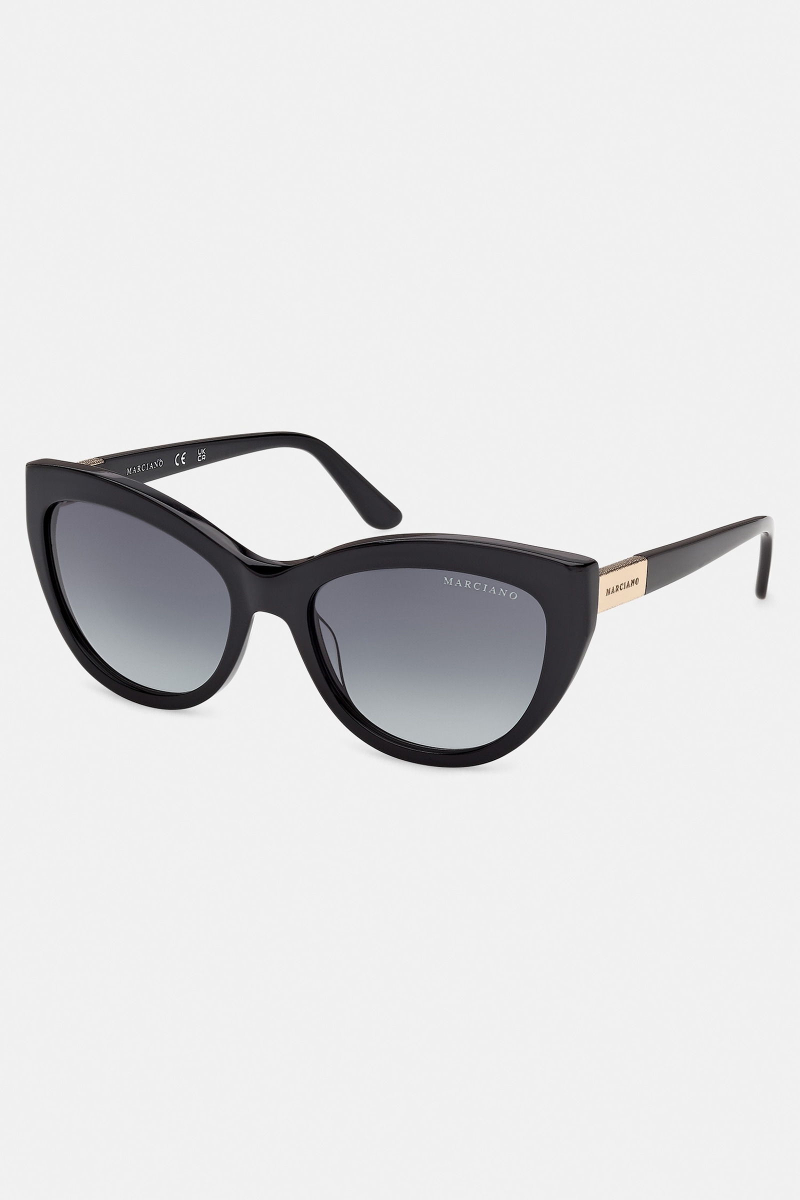 Guess Marciano Cat-Eye-Zonnebril in zwart