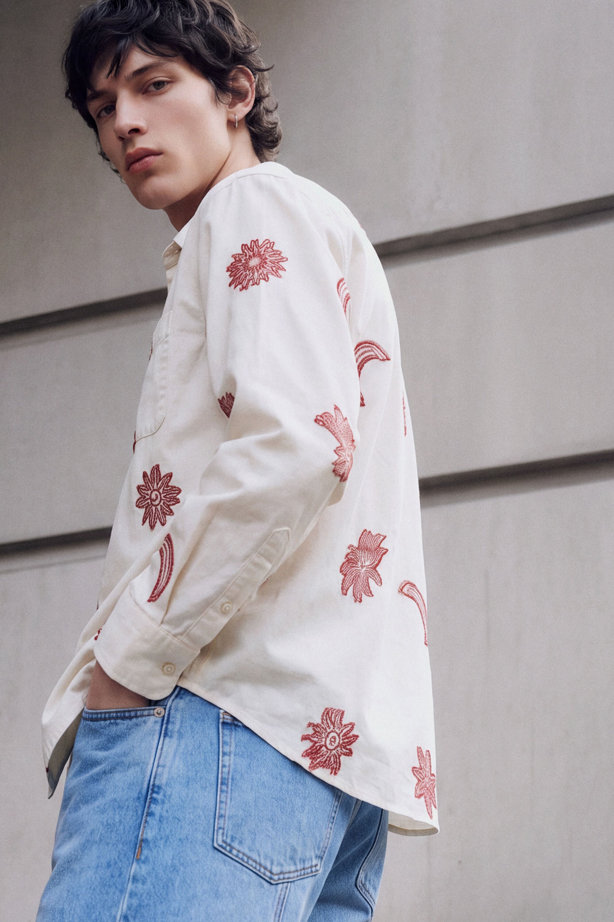 Desigual Jacquard Overhemd met Print
