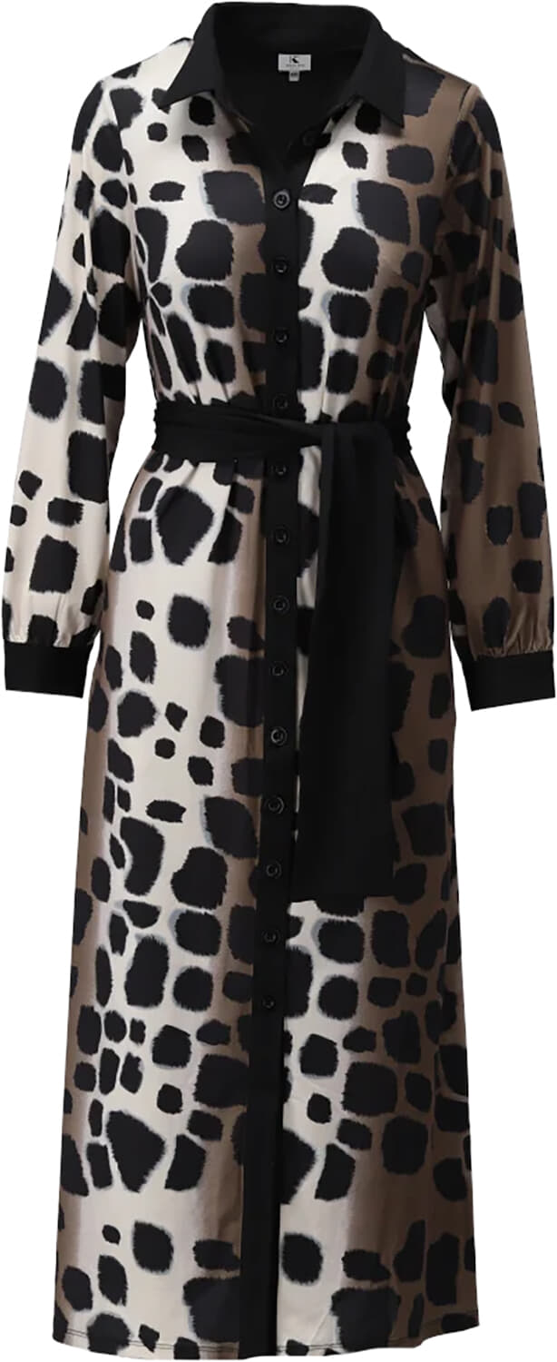K Design Jurk Zwart dames in zwart