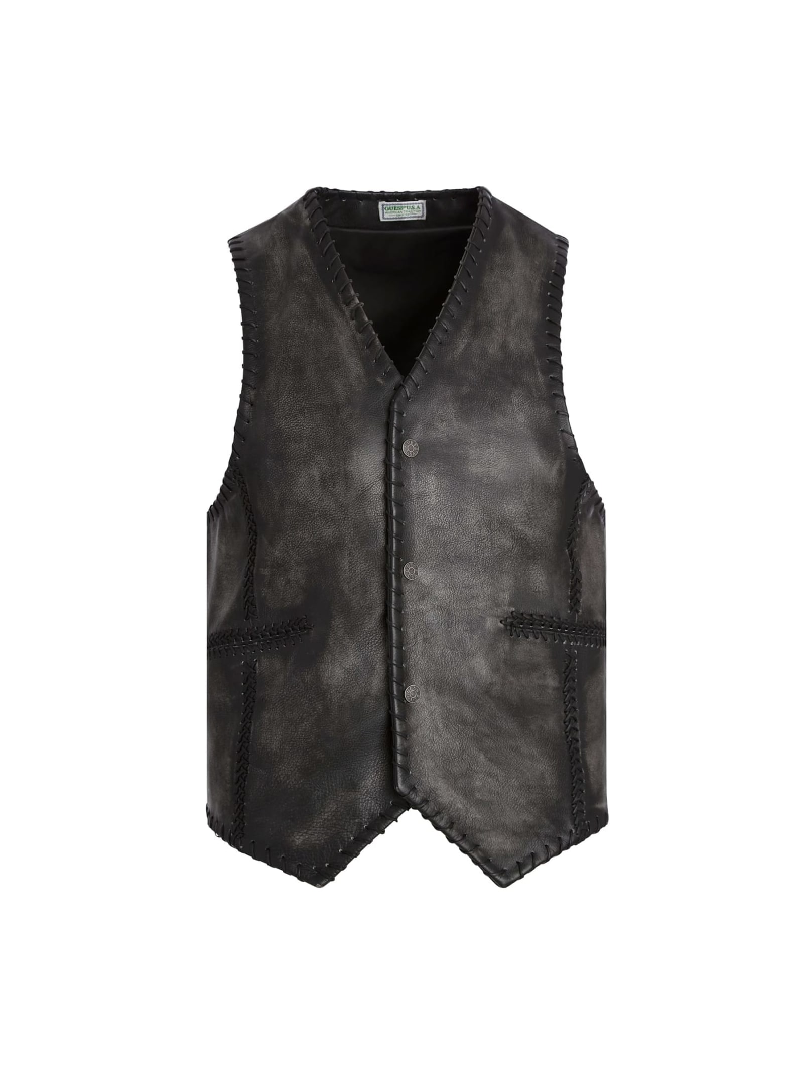 Guess Leren Gilet