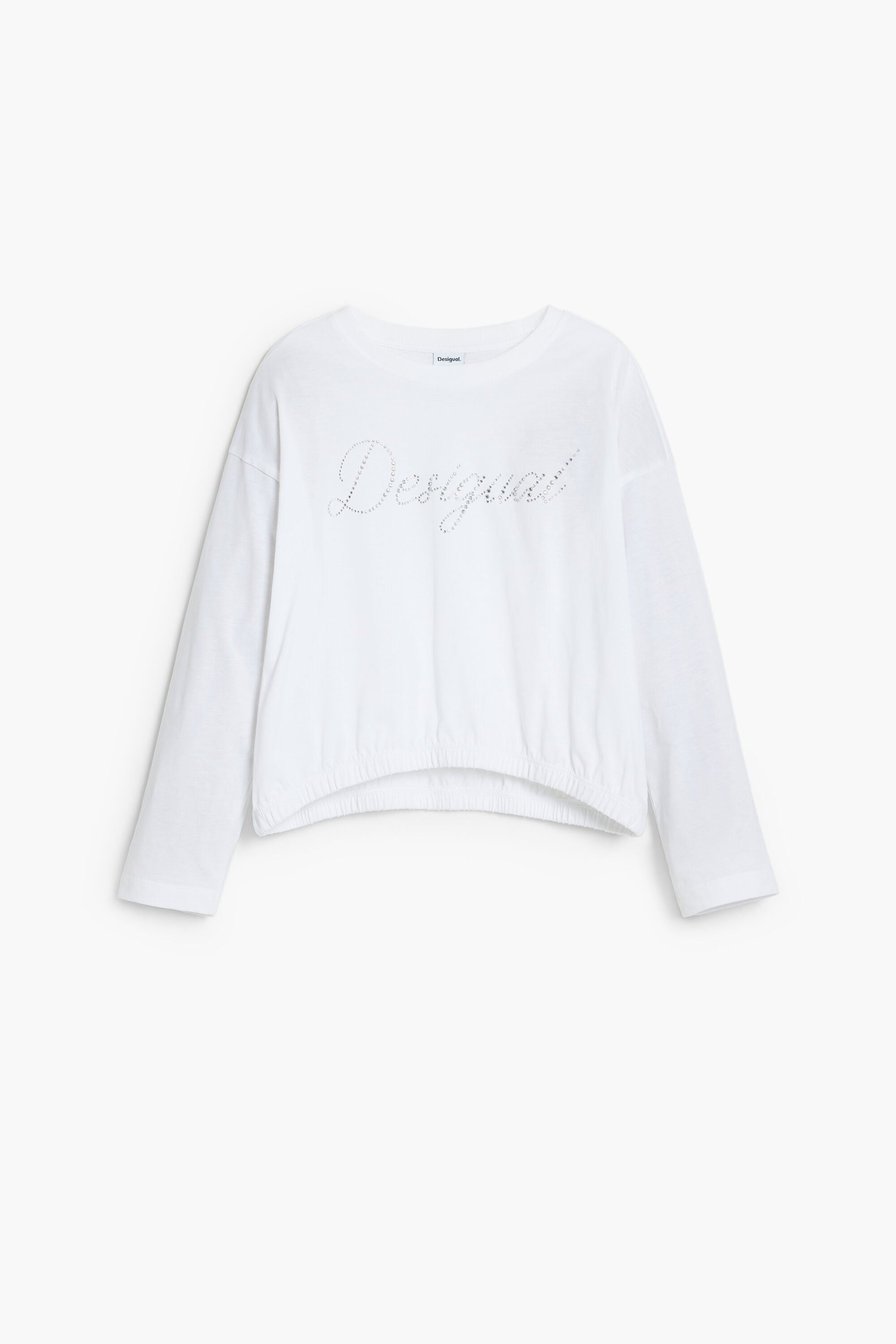 Desigual Effen T-shirt met strasslogo