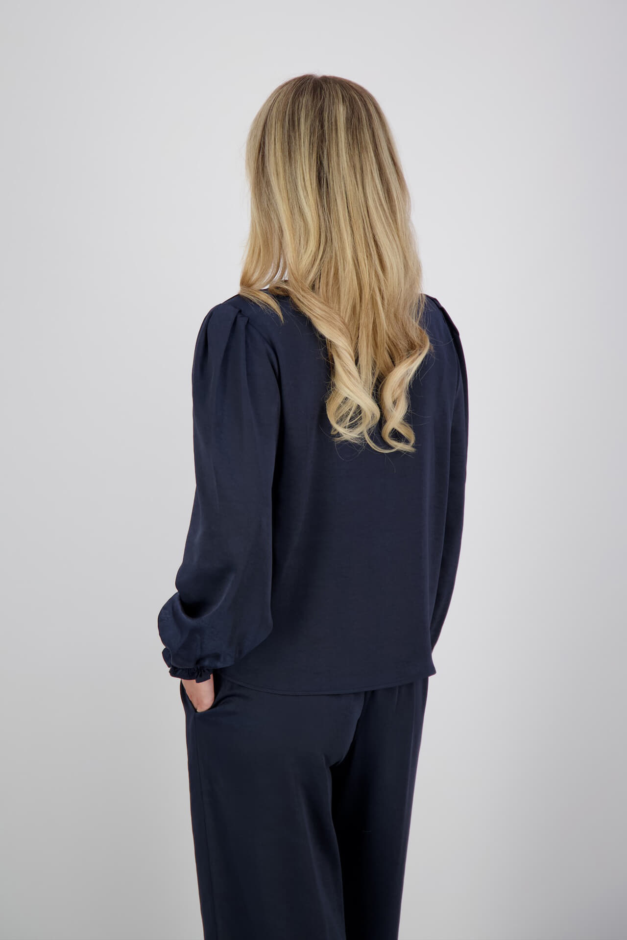 Vive La Femme Blouse Emely Navy dames