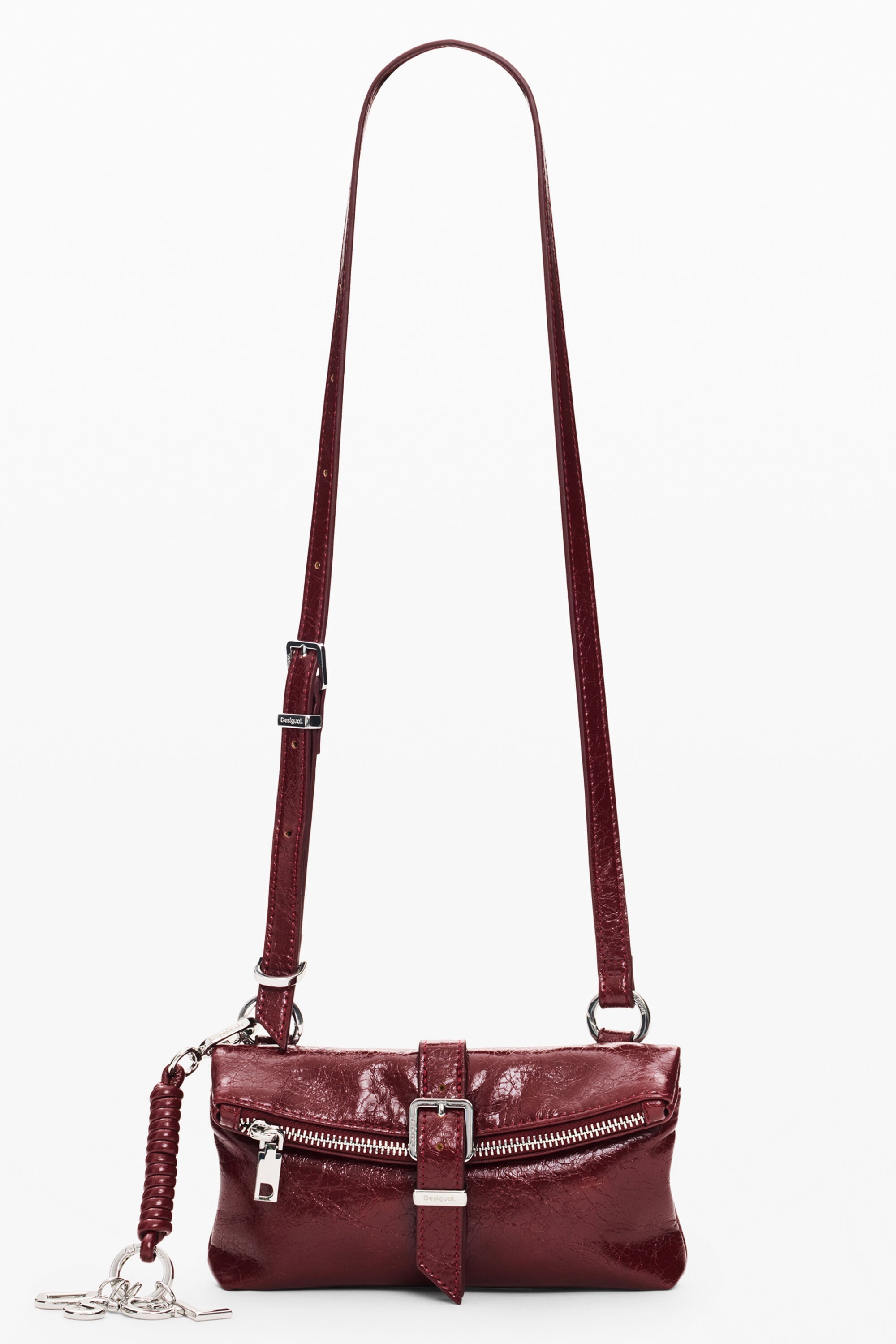 Desigual Grote micro clutch-portemonnee in rood