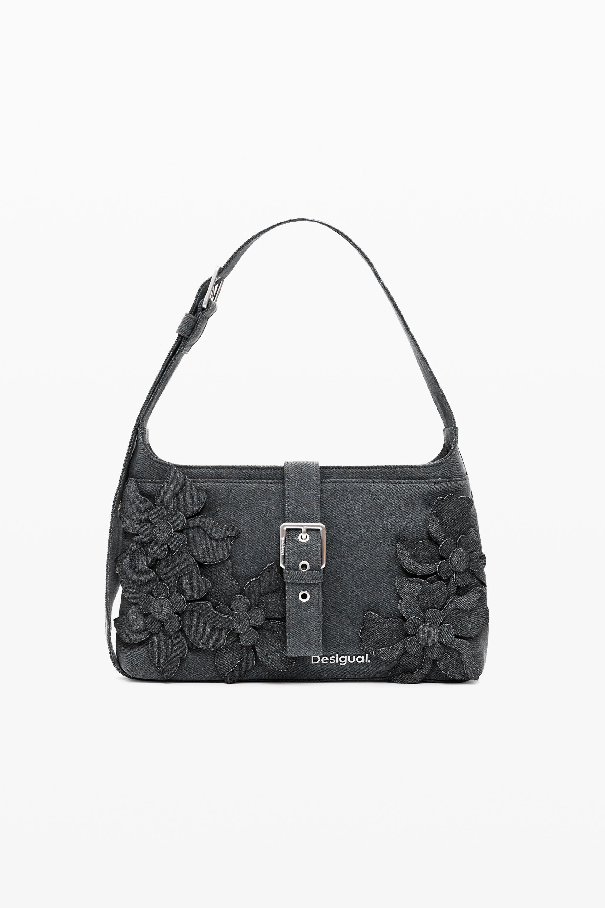 Desigual Middelgrote tas met bloemenapplicaties