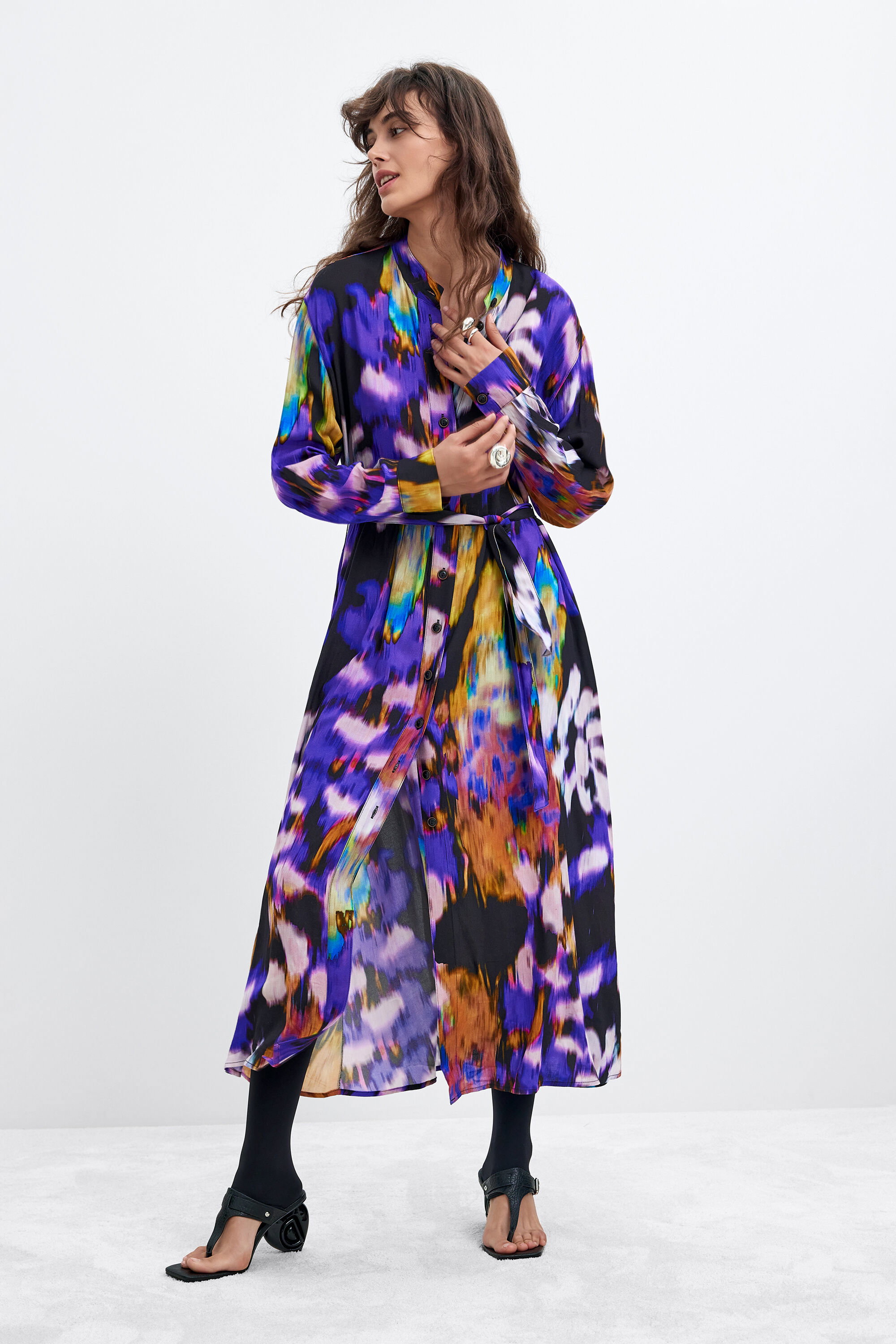 Desigual Lange mouwen jurk M. C. Lacroix in multicolor