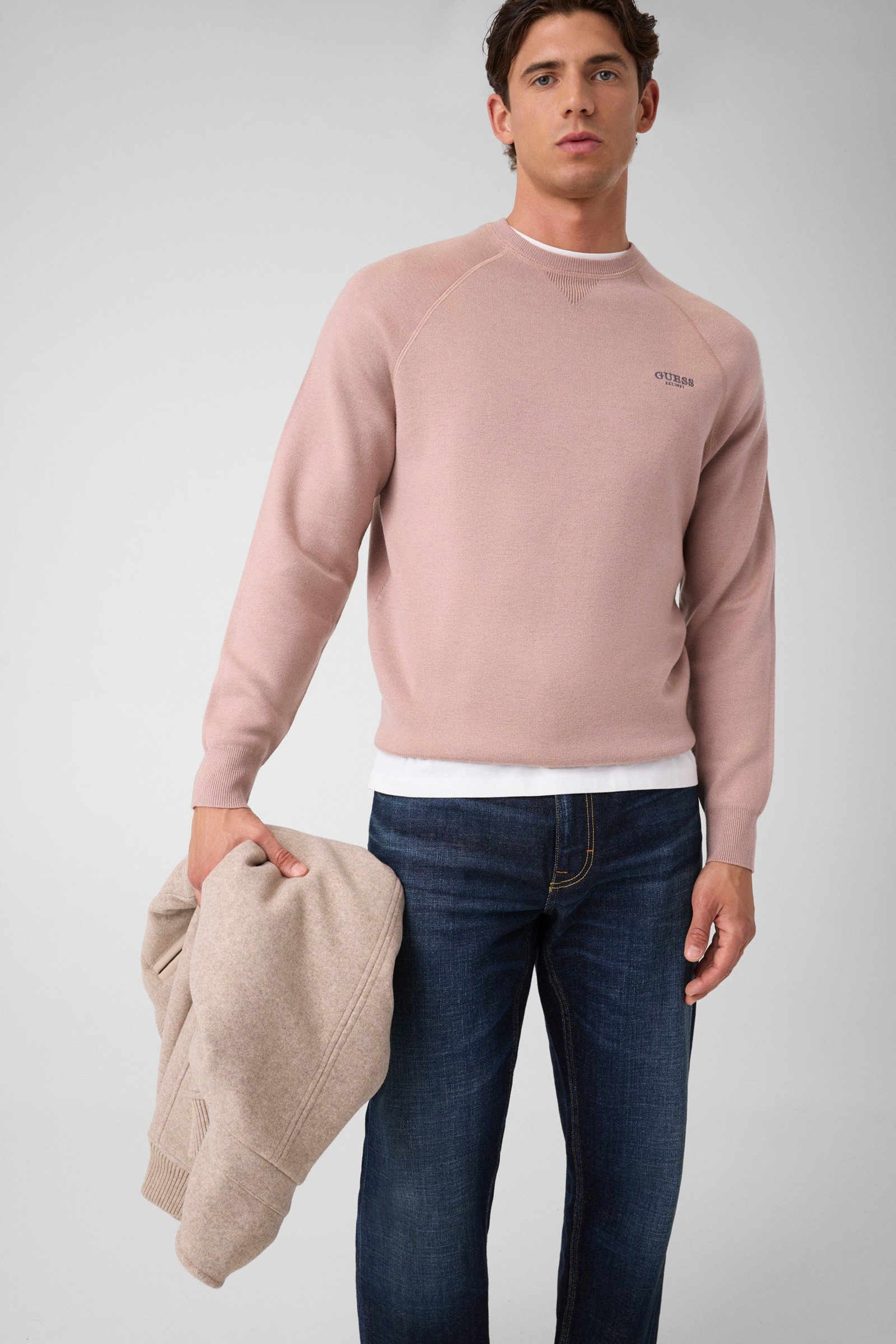 Guess Raglantrui in roze