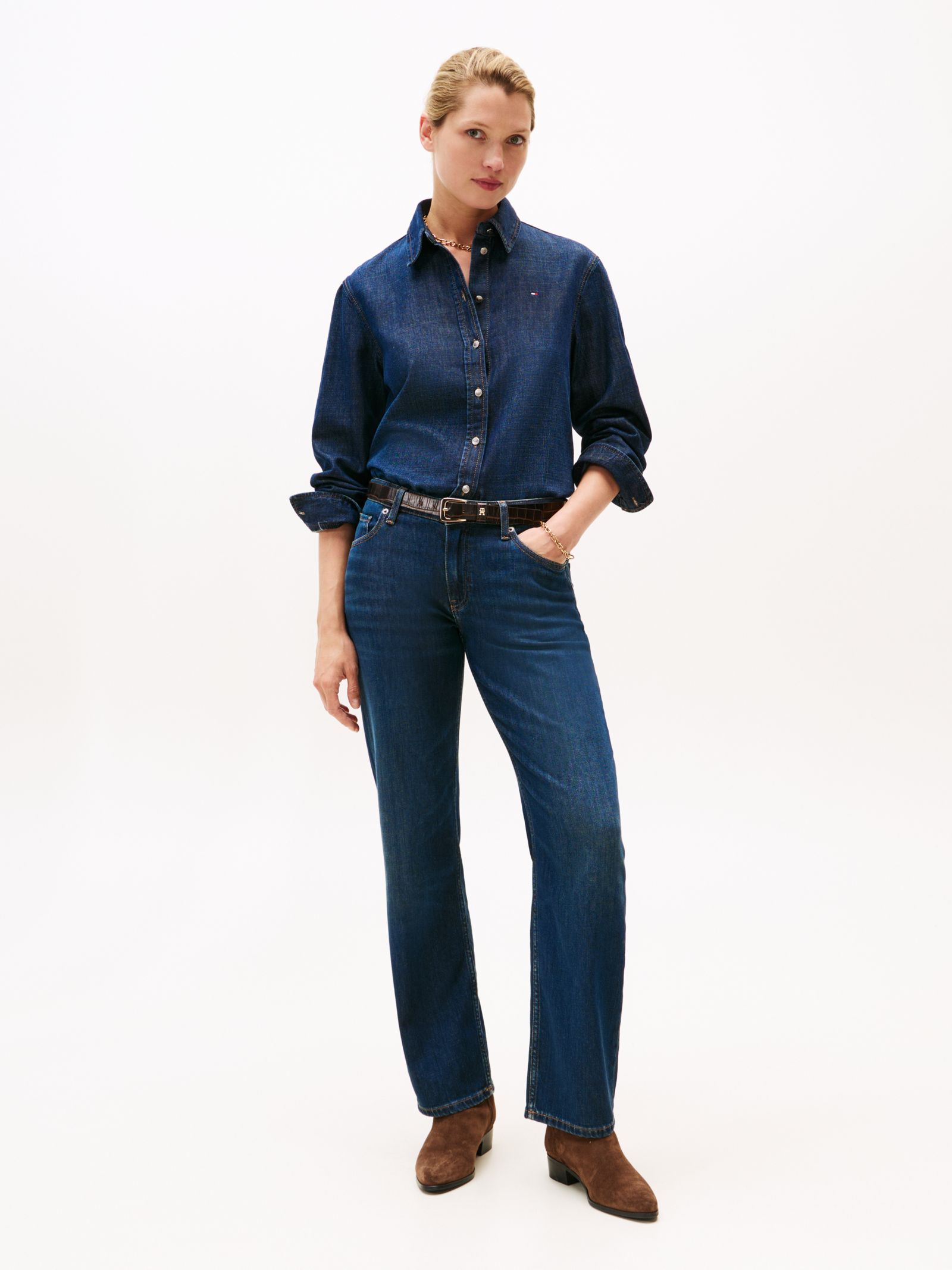 Tommy Hilfiger High rise straight leg jeans