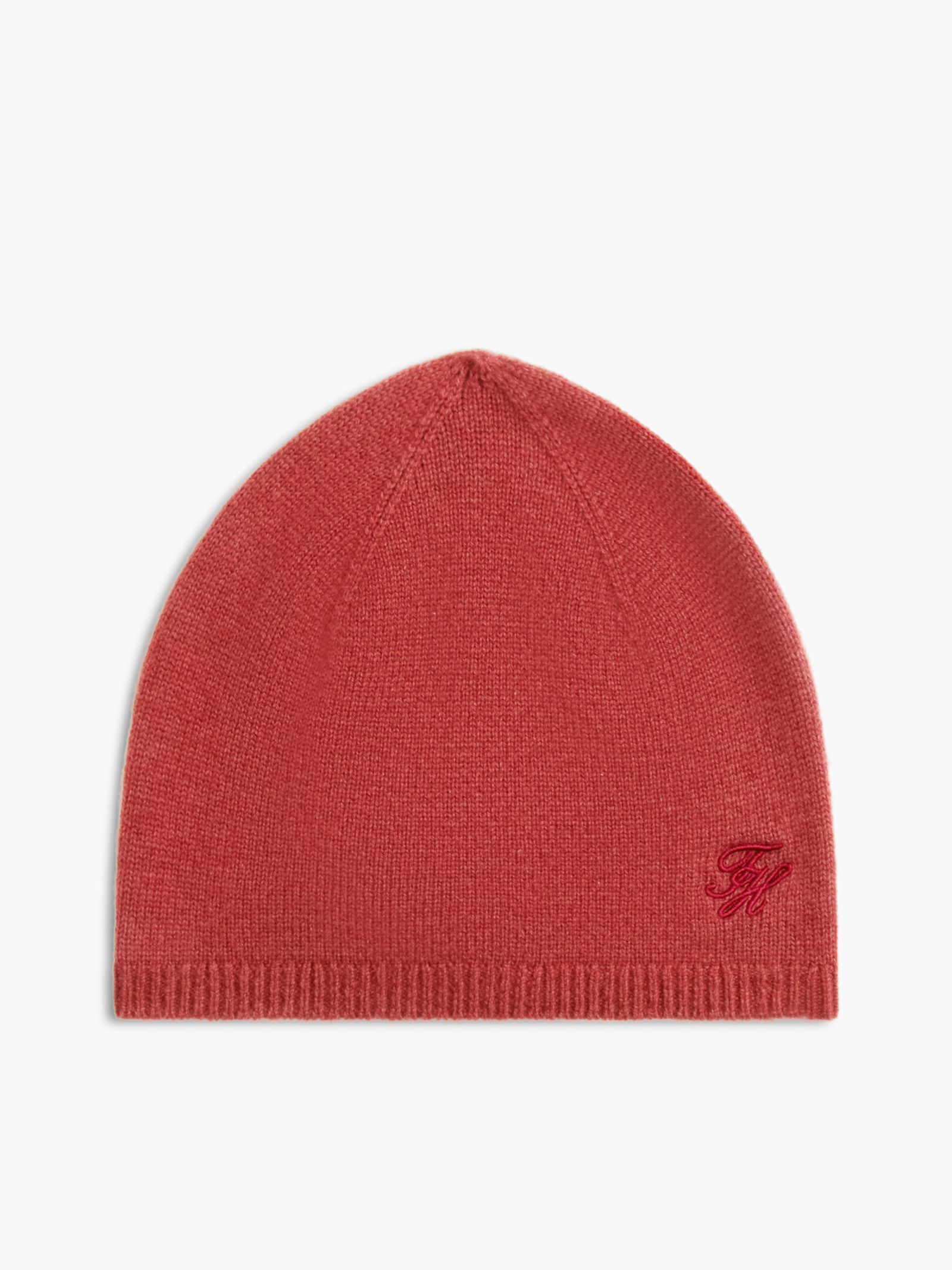 Tommy Hilfiger Beanie van kasjmiermix met geborduurd logo in rood