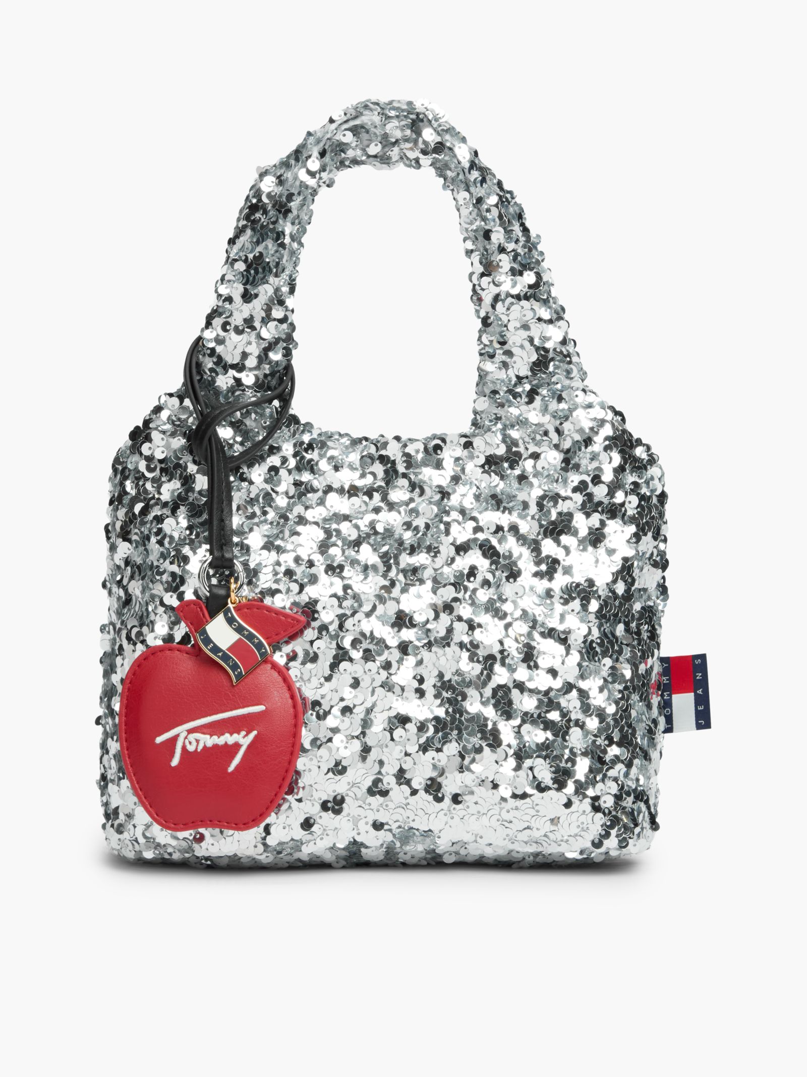 Tommy Jeans Shopper met pailletten en logobedel