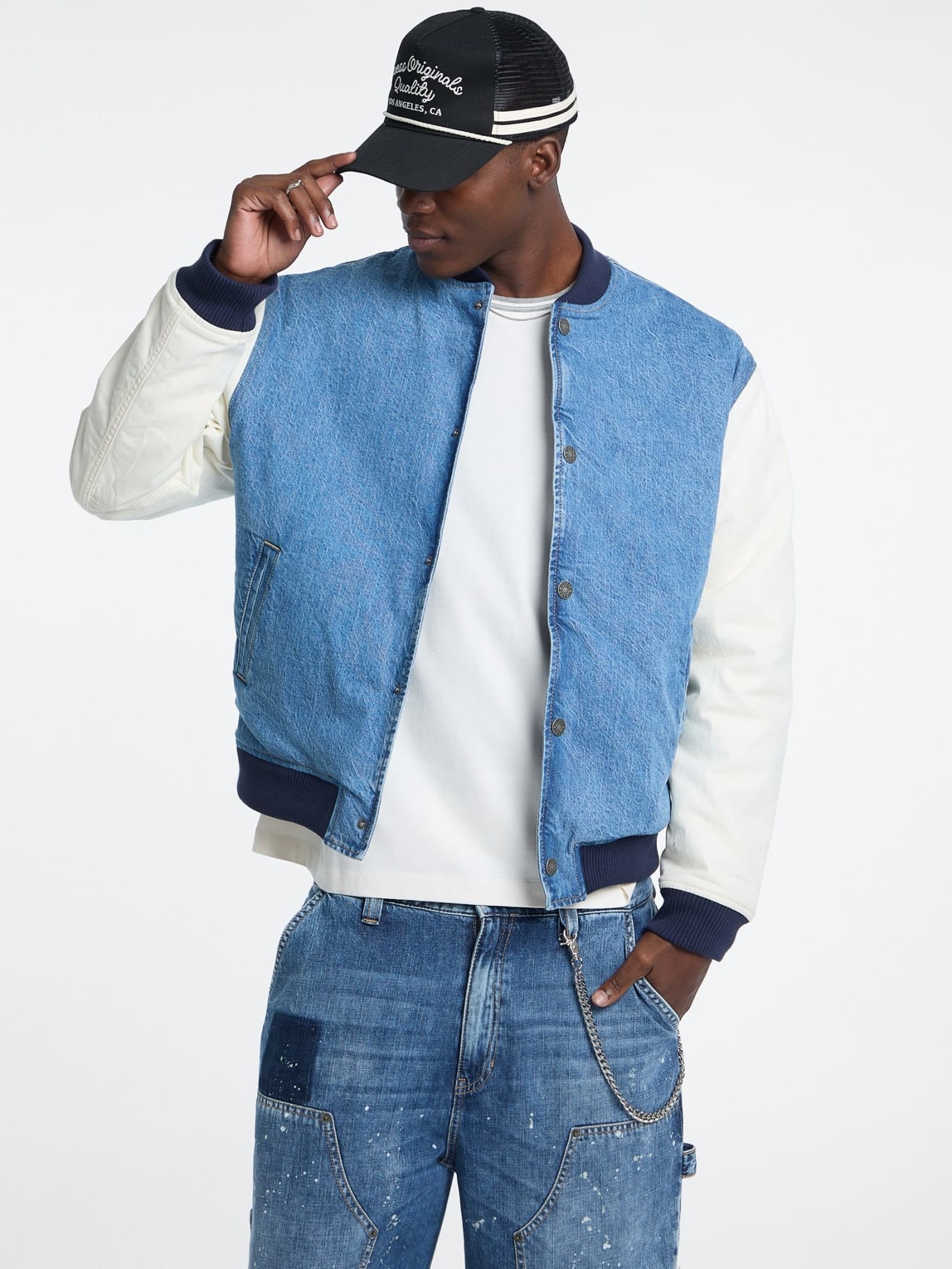 Guess Denim Bomberjack for men