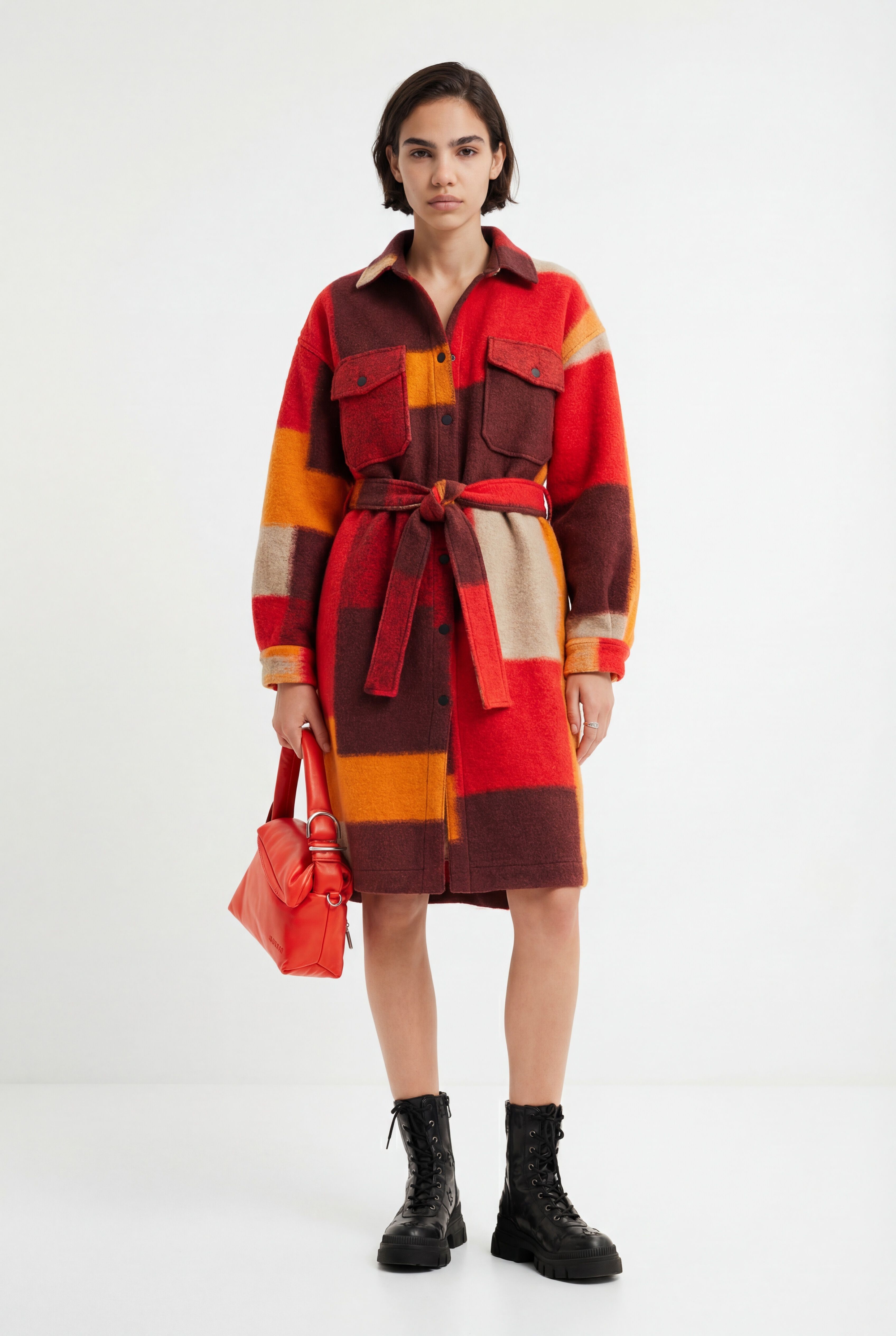 Desigual Geruite overhemdjas