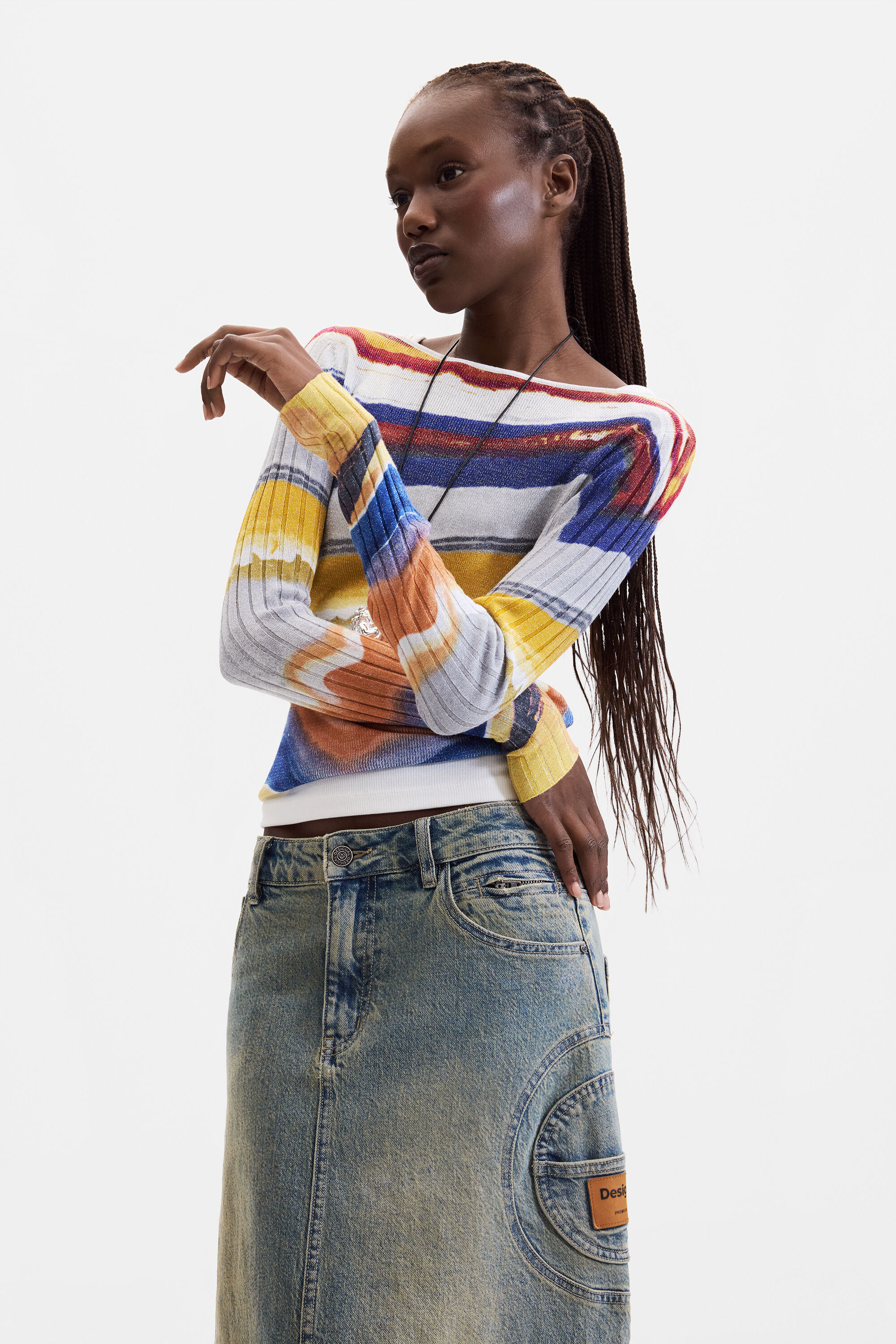 Desigual Gebreide trui met print