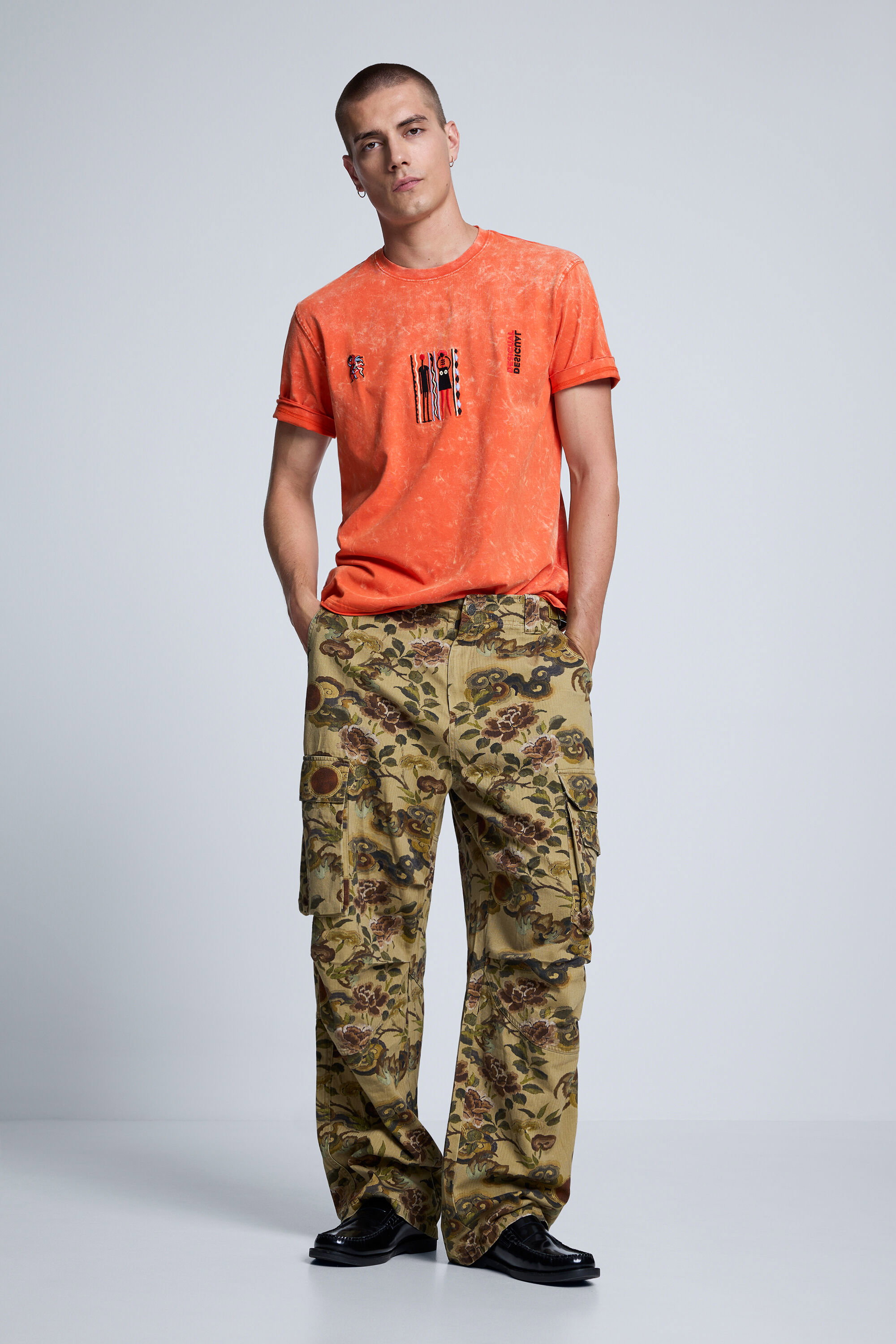 Desigual Camouflage cargobroek