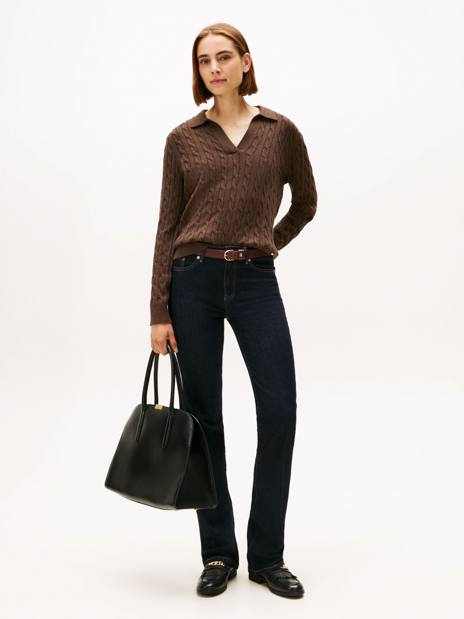 Tommy Hilfiger medium rise bootcut jeans in blauw
