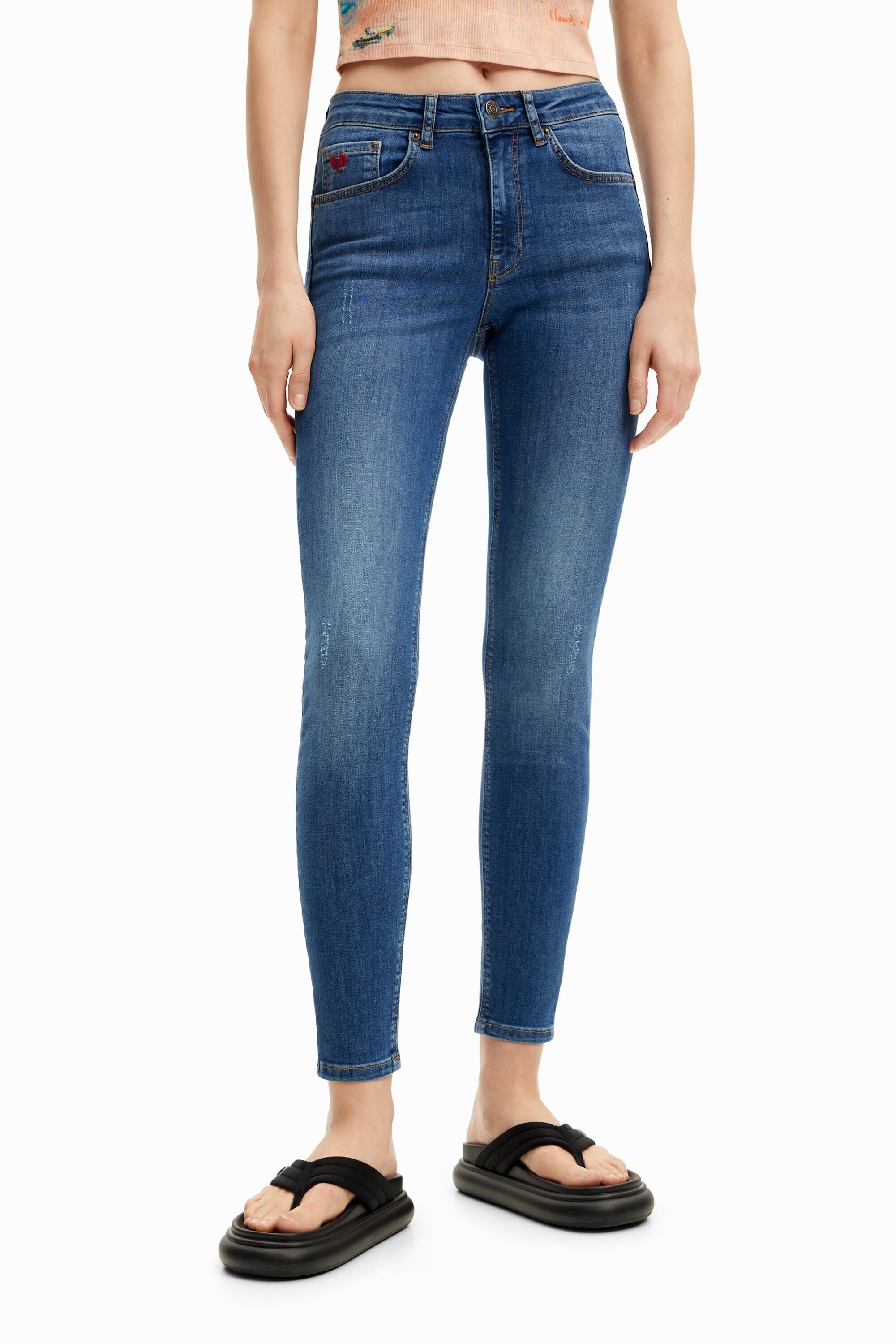 Desigual Slim fit push-up spijkerbroek