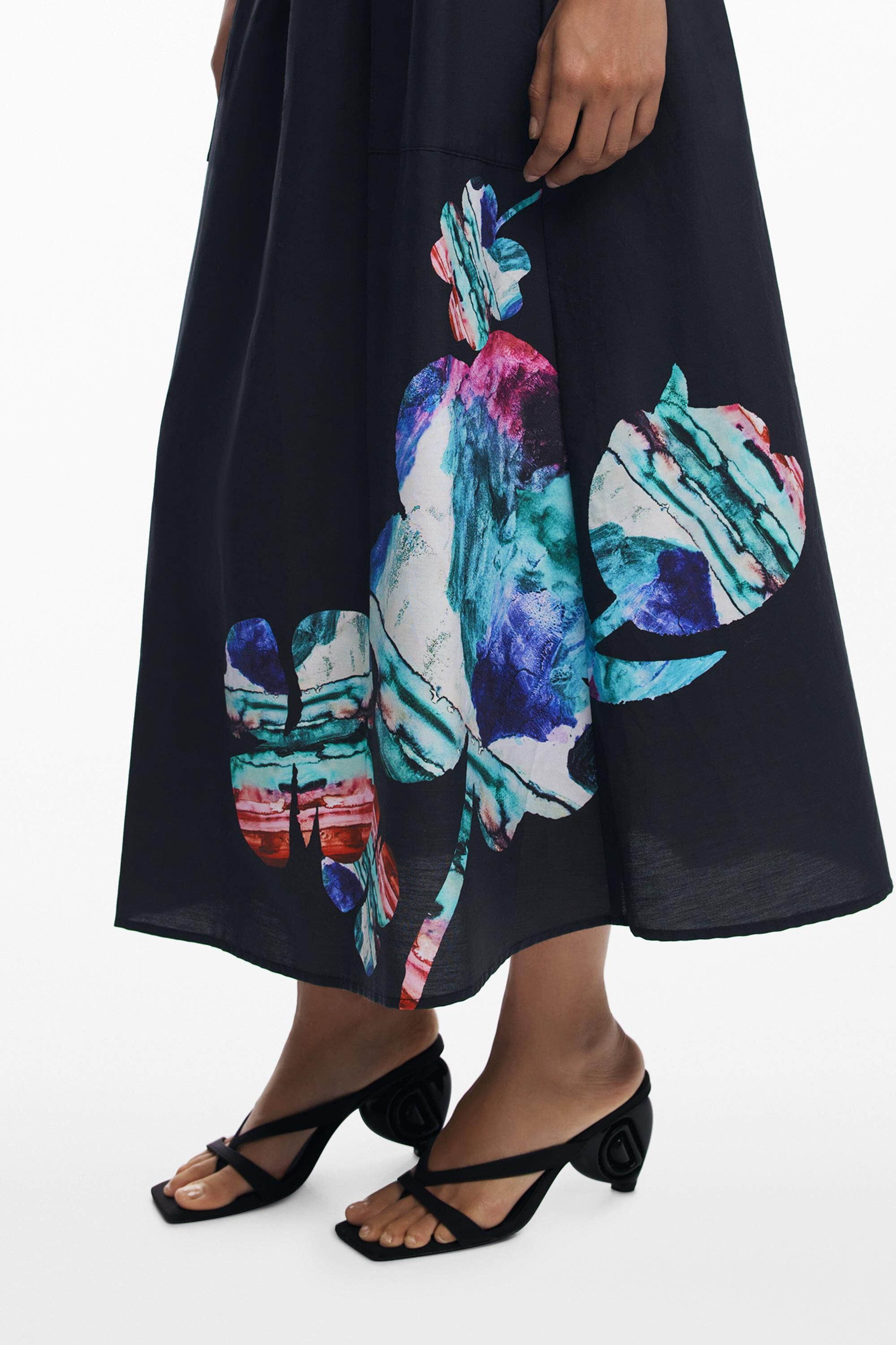 Desigual Rok ontworpen door Mr. Christian Lacroix in zwart