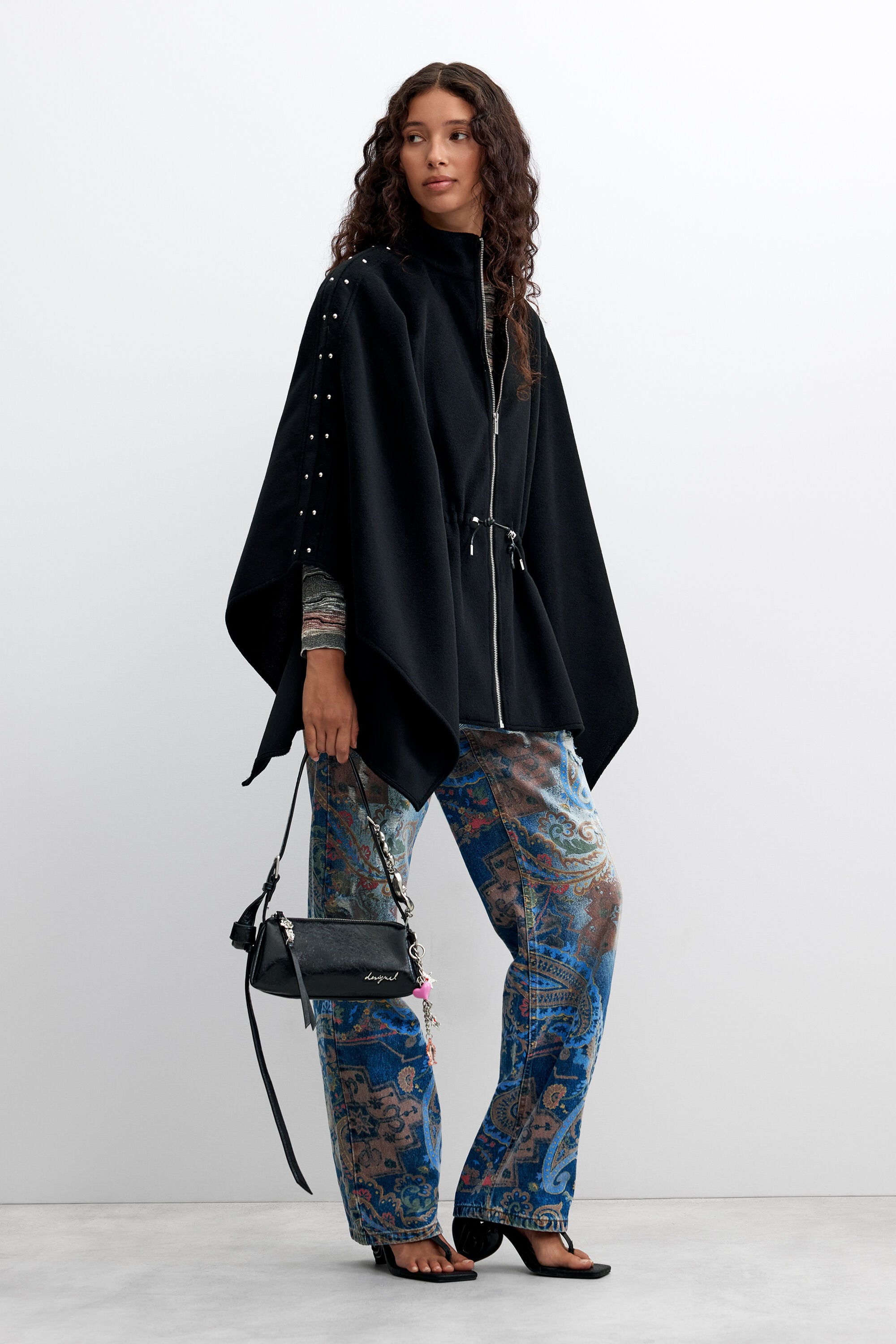Desigual Poncho Veters Piercing