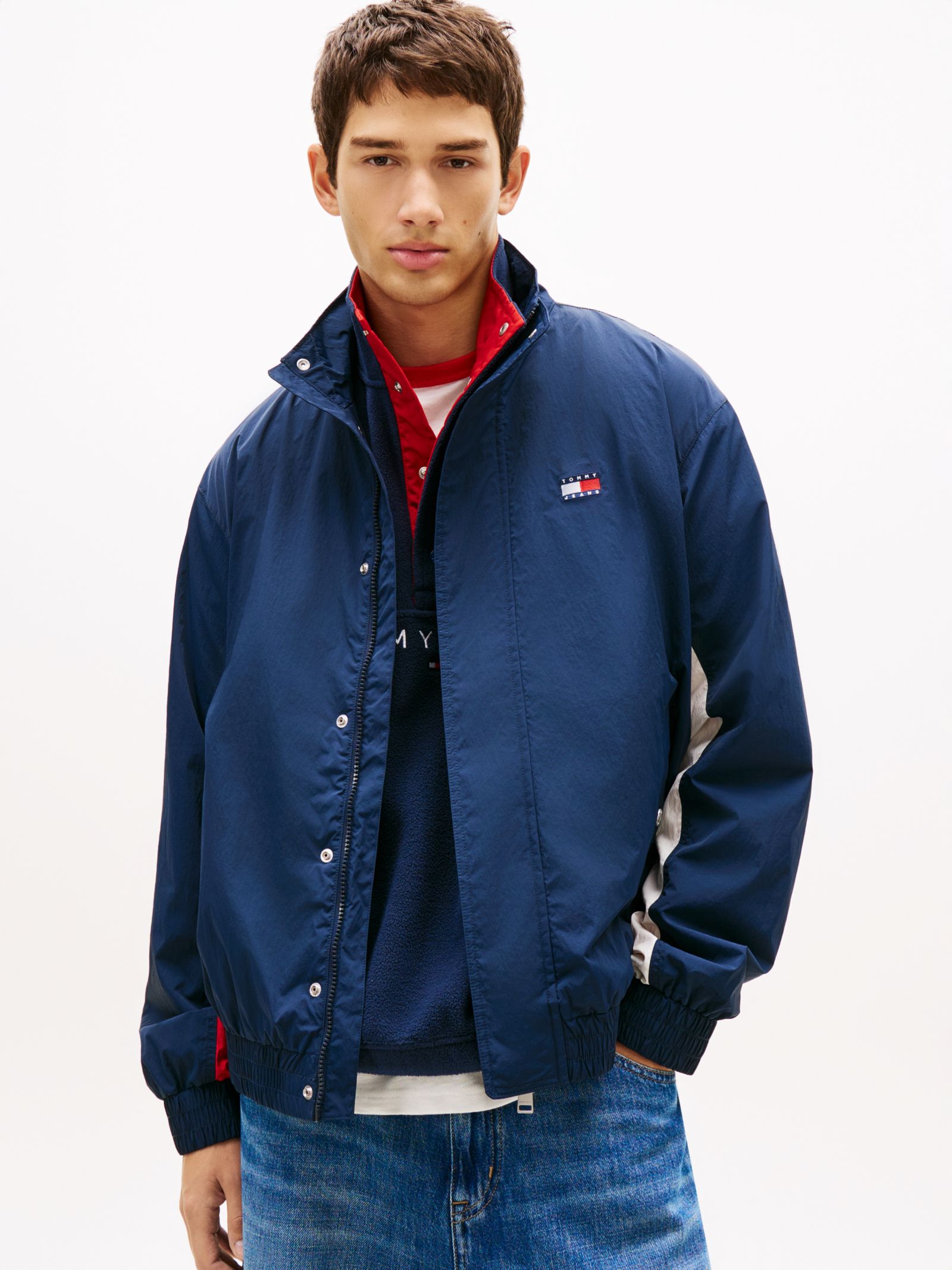 Tommy Jeans Waterafstotend jack met vlagbadge