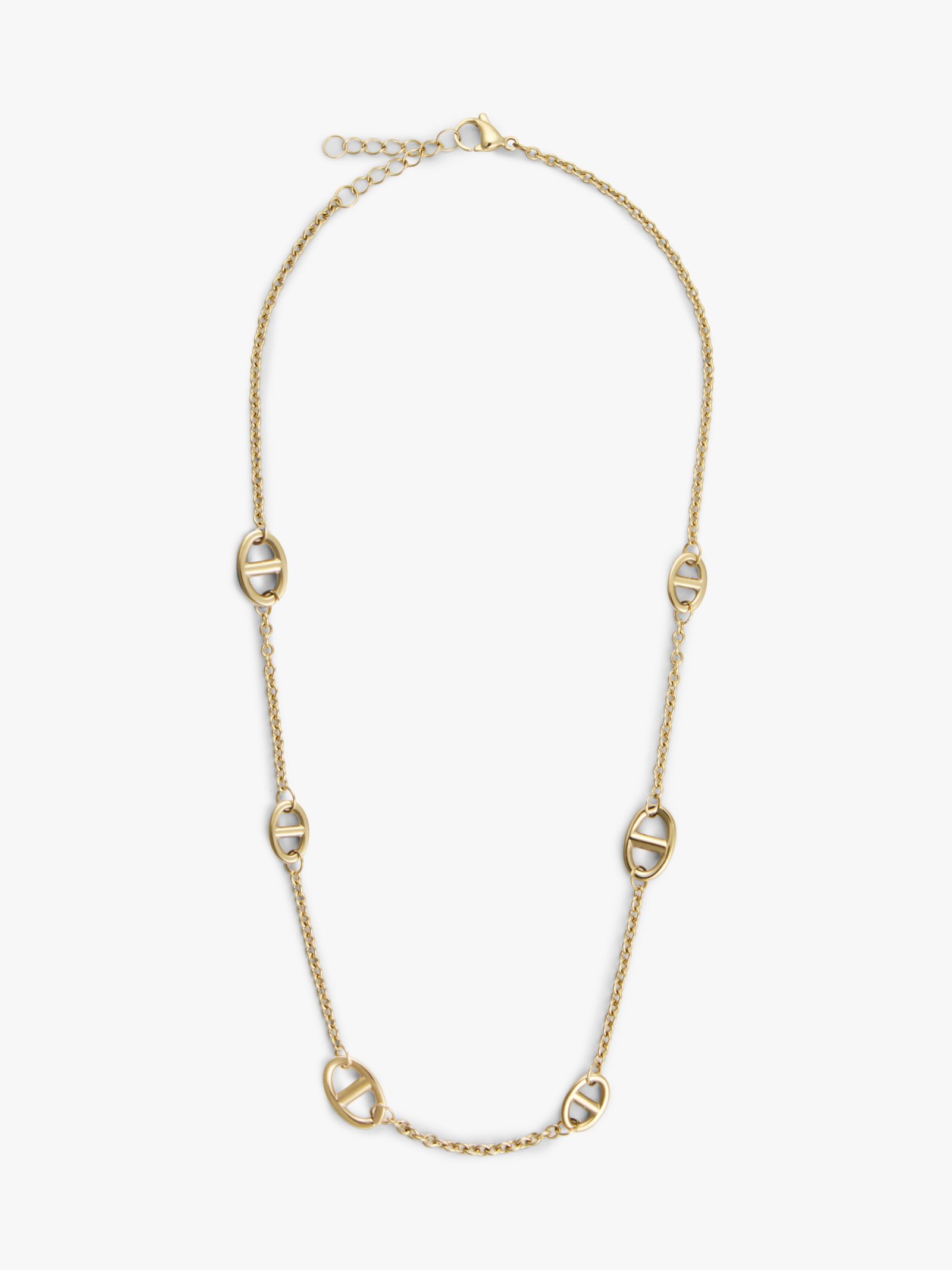 Tommy Hilfiger Vergulde ketting met ankerschakel in goud