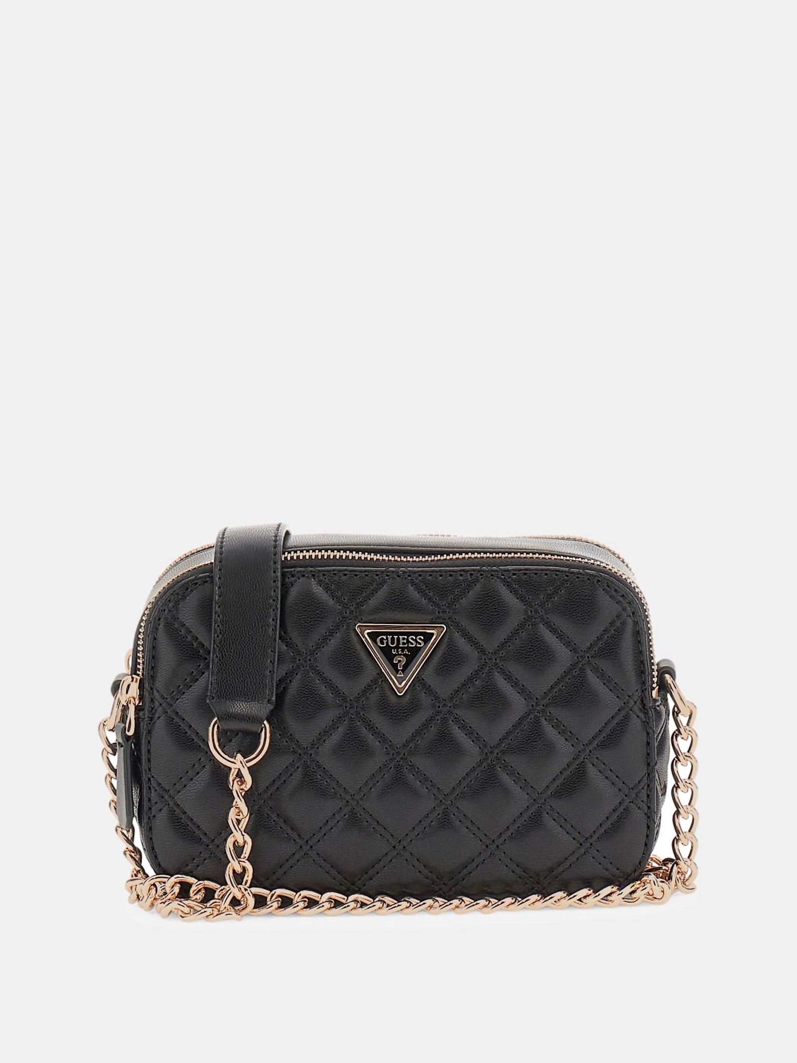 Guess Giully Gewatteerde Crossbody in zwart
