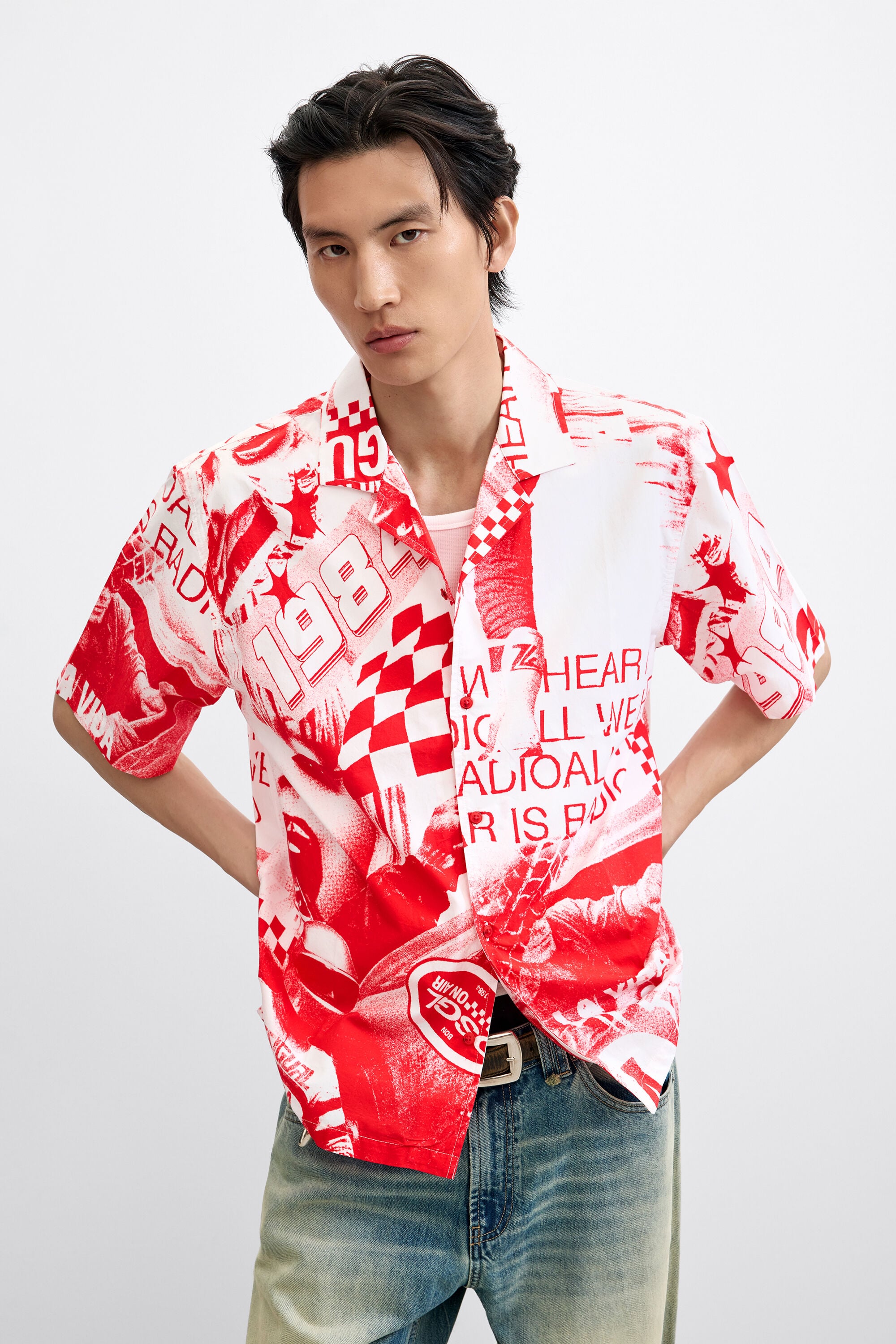 Desigual Racing bedrukte blouse