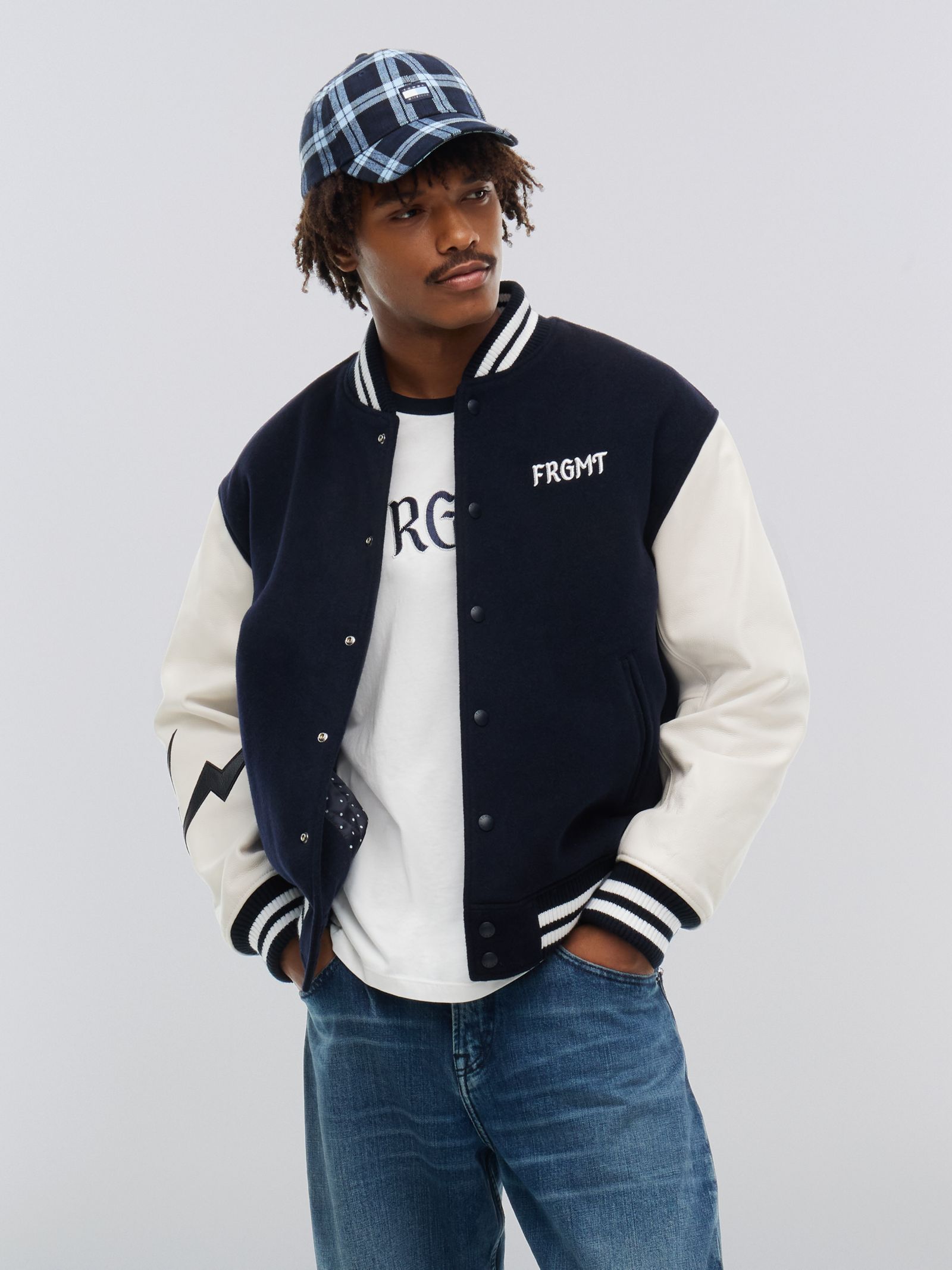 Tommy Hilfiger Tommy Hilfiger X FRGMT Varsity jack met leren mouwen