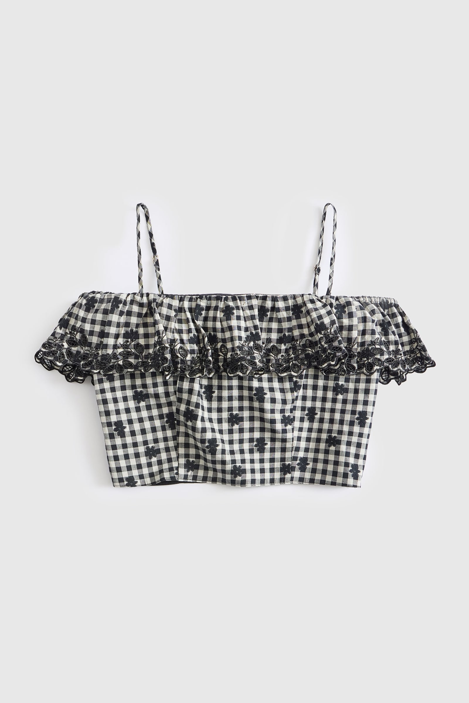 Guess Top Met Open Schouders En Ruches