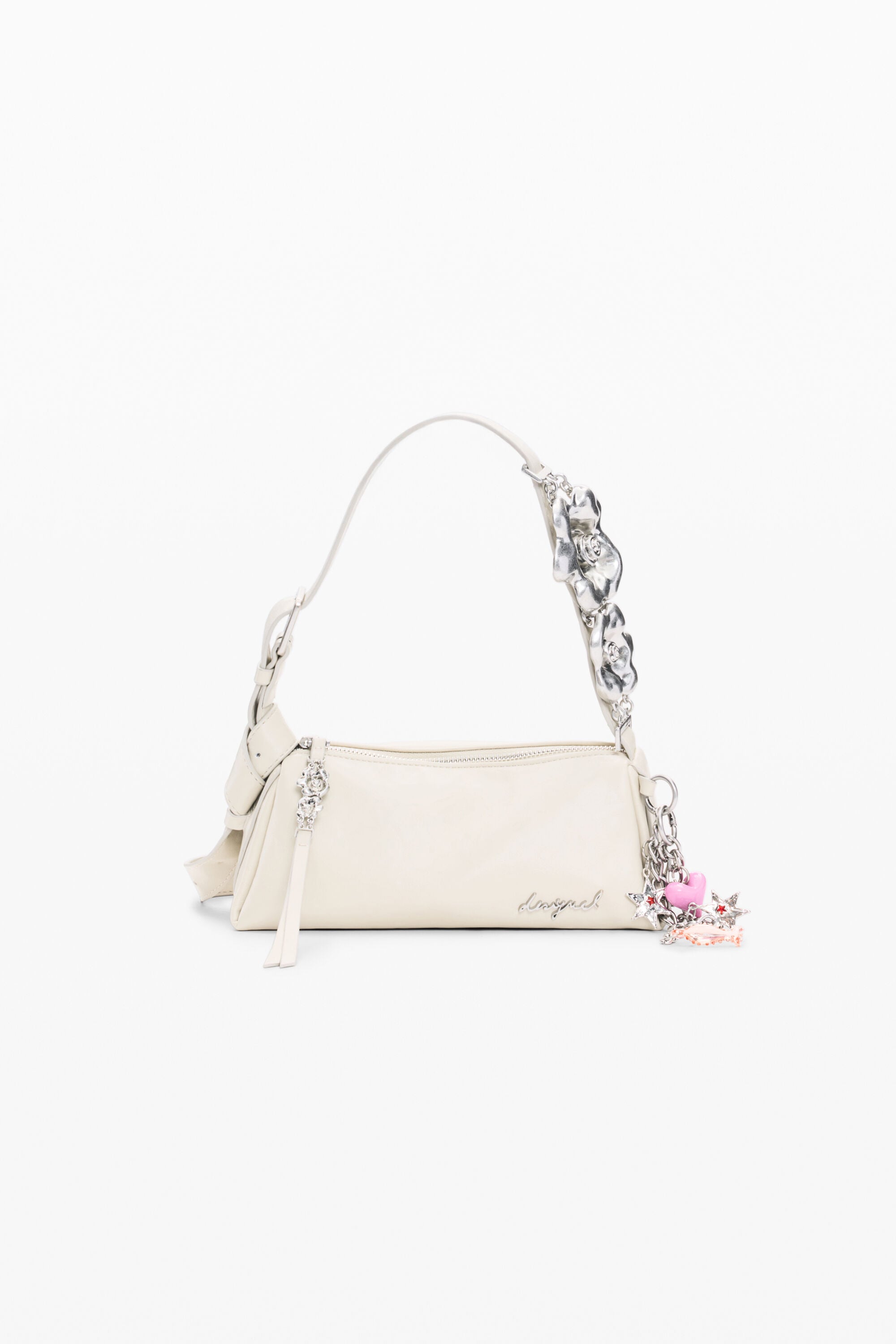 Desigual Kleine tas charms in wit