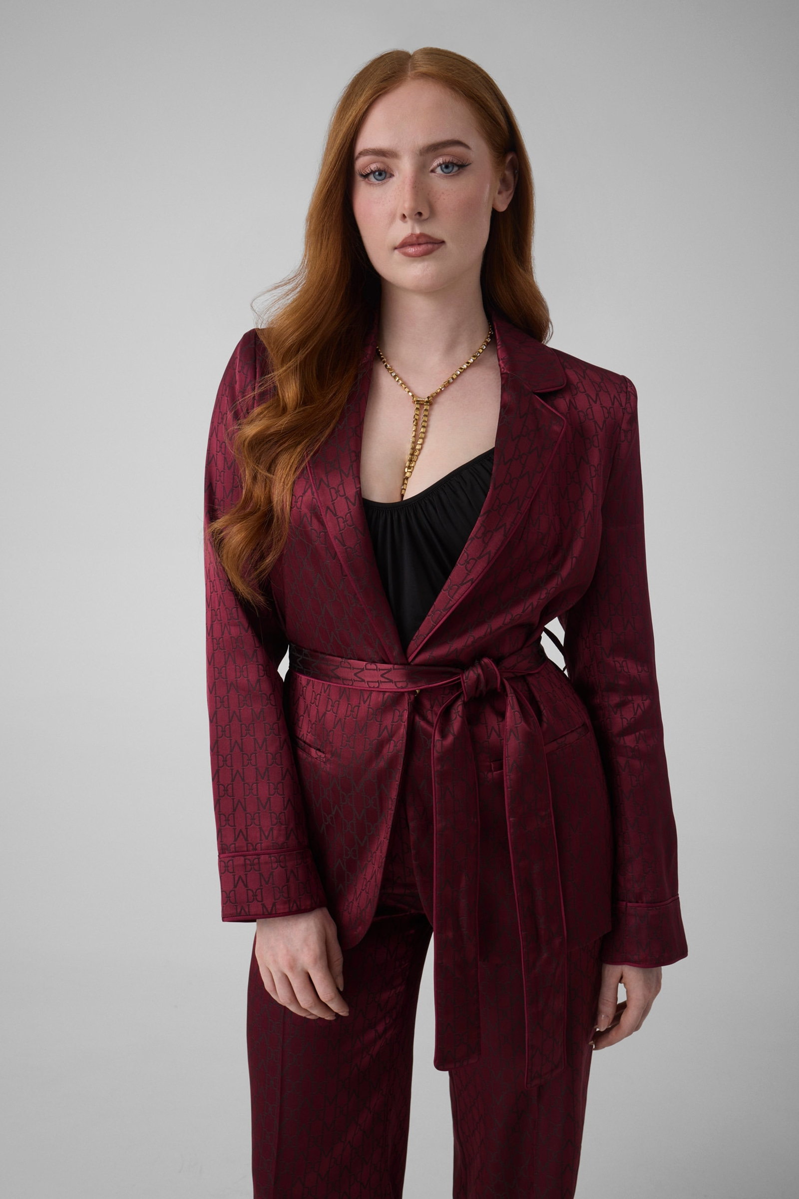 Guess Marciano Blazer Met Ceintuur in rood