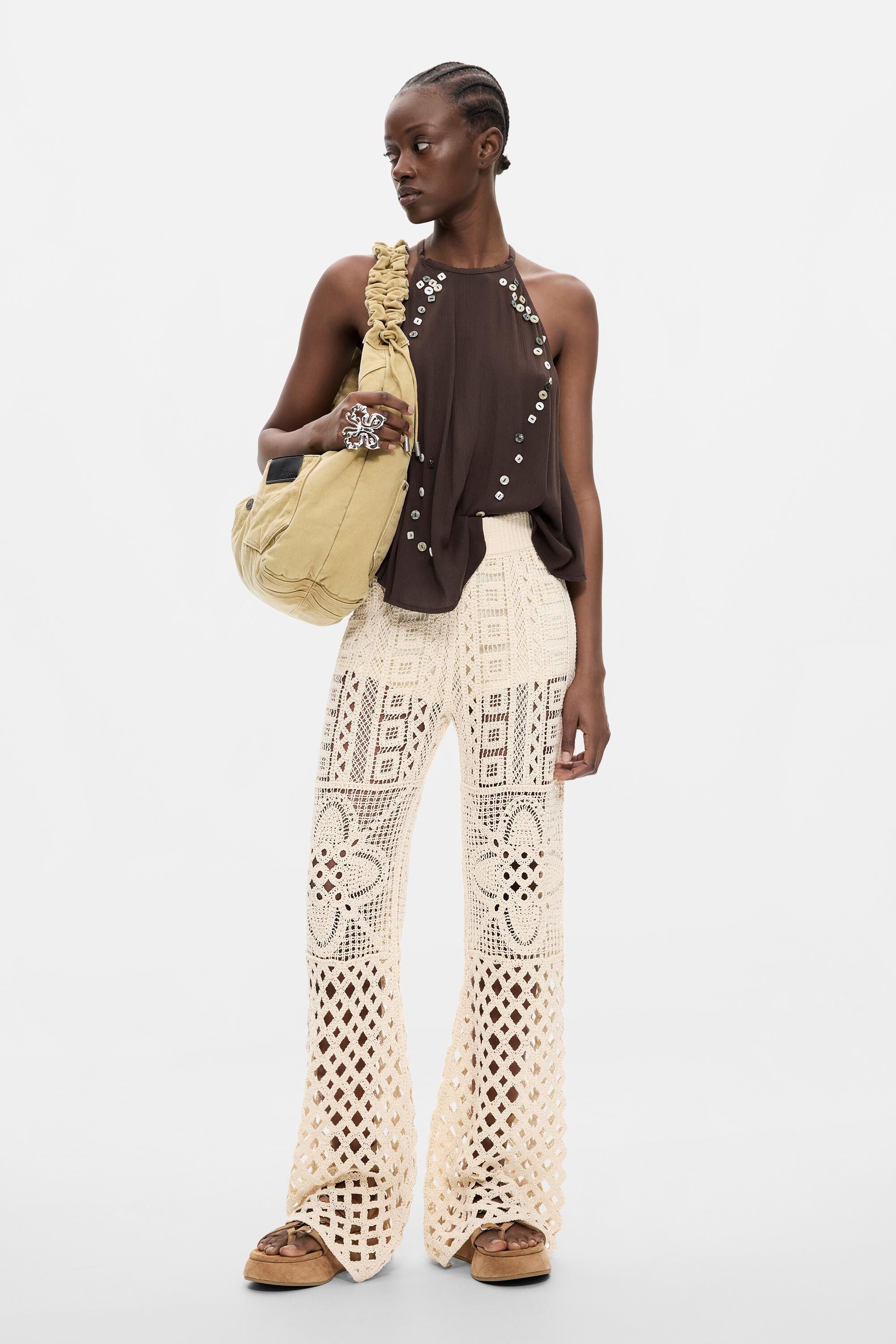 Desigual Crochet Broek