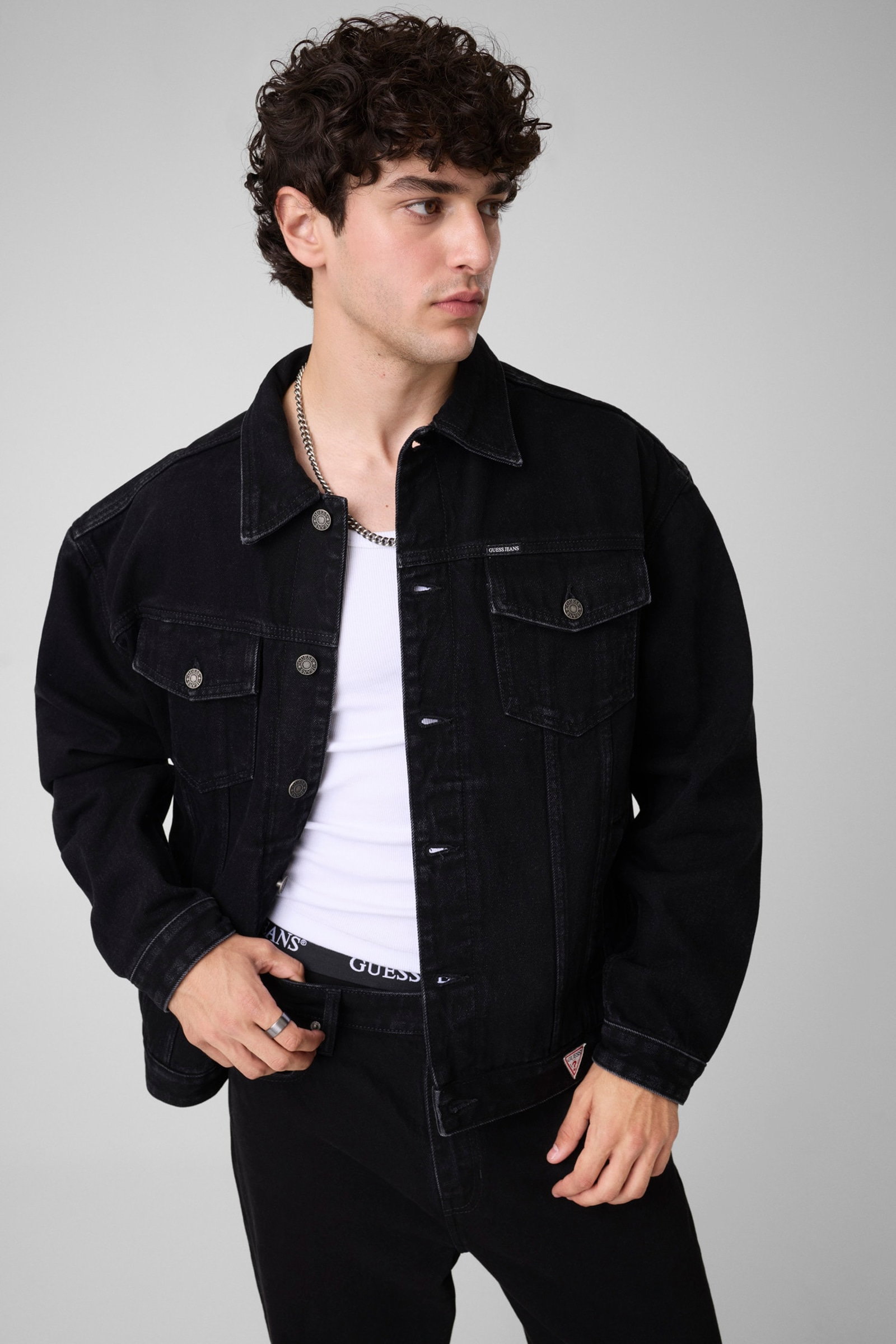 Guess Oversized Trucker-Spijkerjack