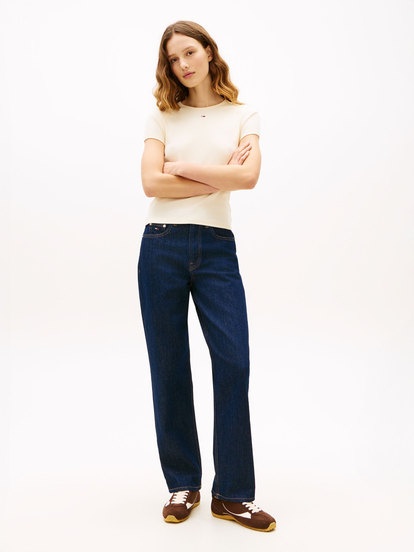 Tommy Jeans Layla high rise straight jeans in blauw