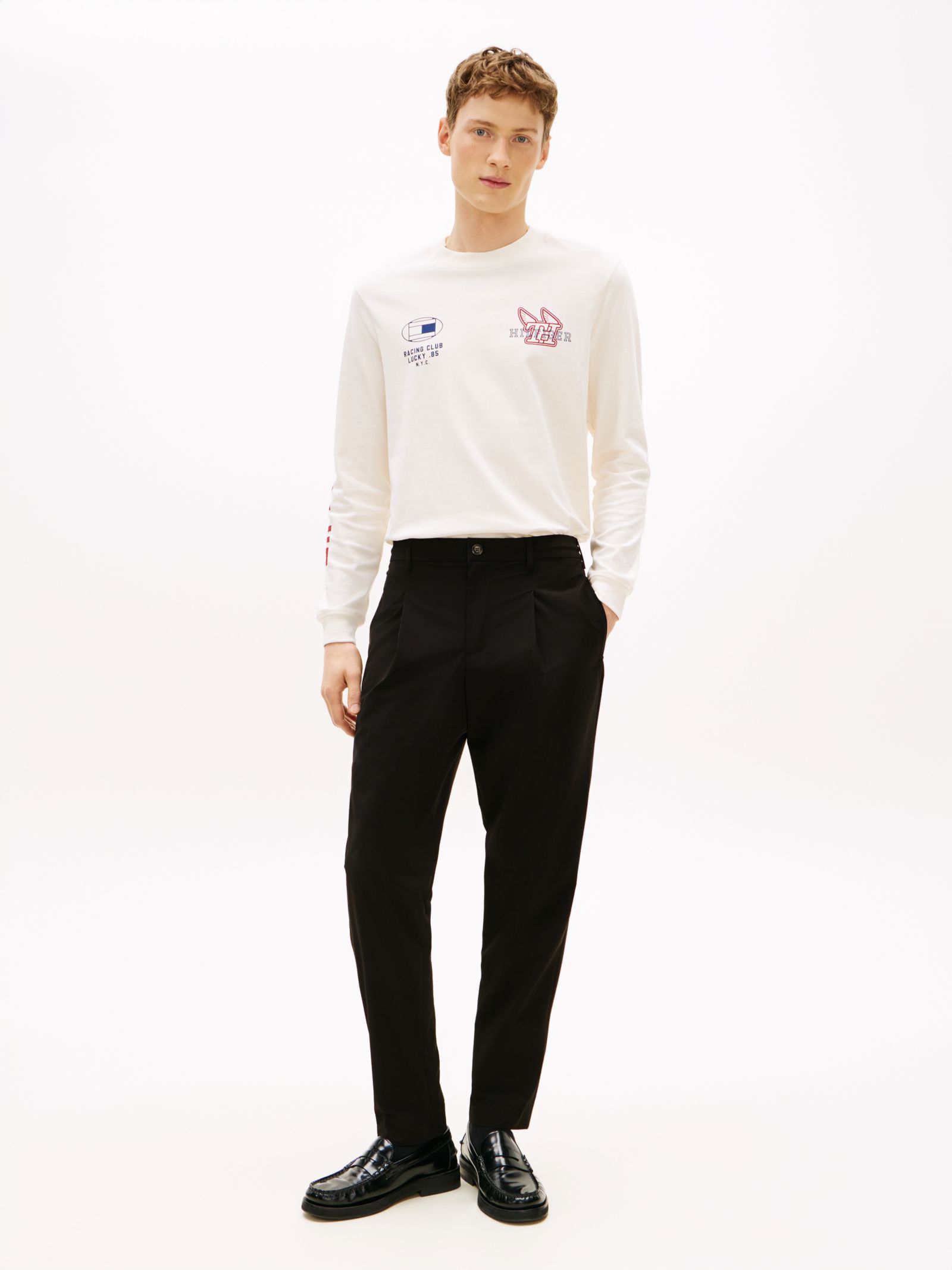 Tommy Hilfiger Performance Smart Casual compacte broek
