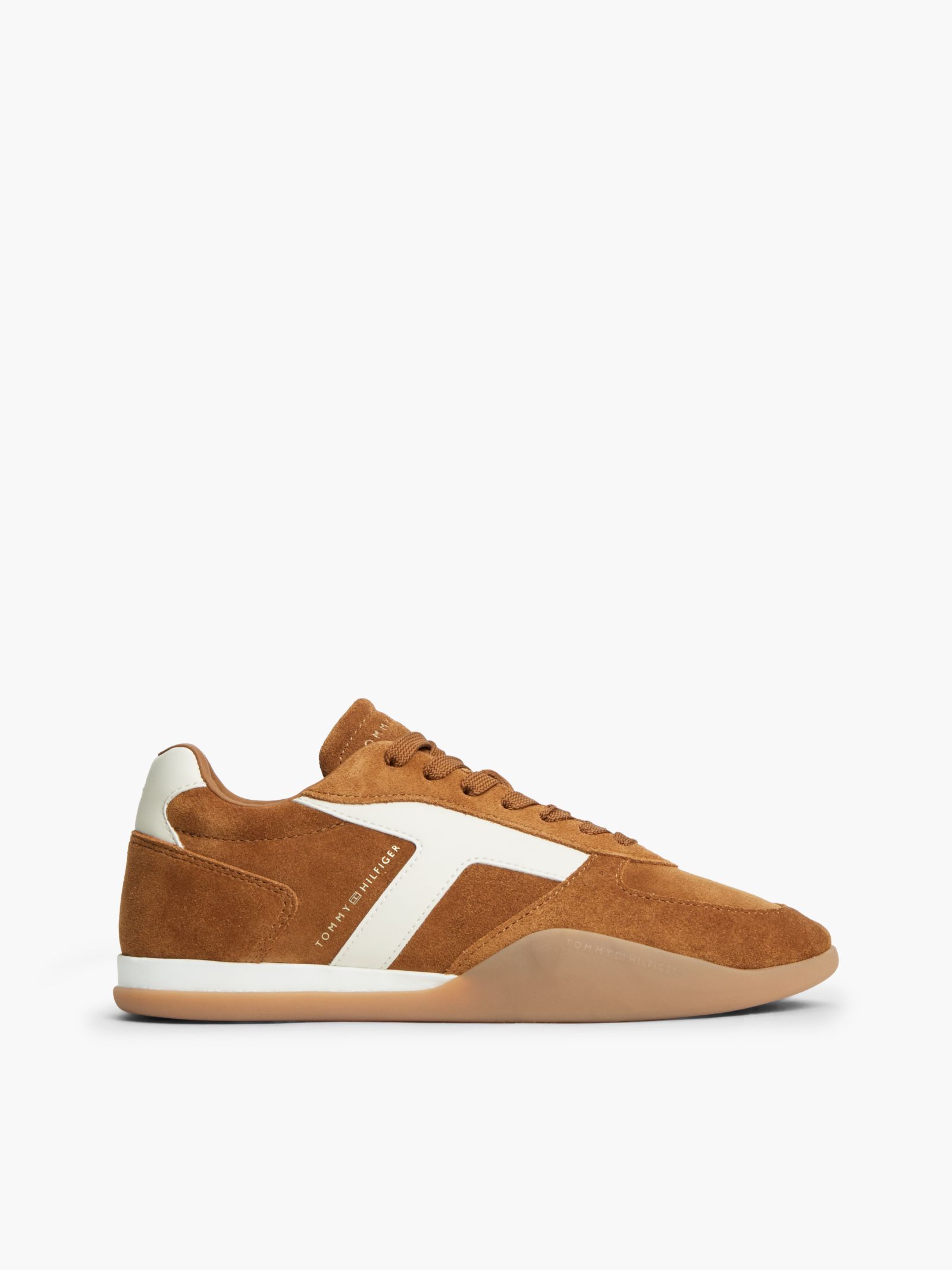Tommy Hilfiger Lage vintage sneaker van suède in bruin